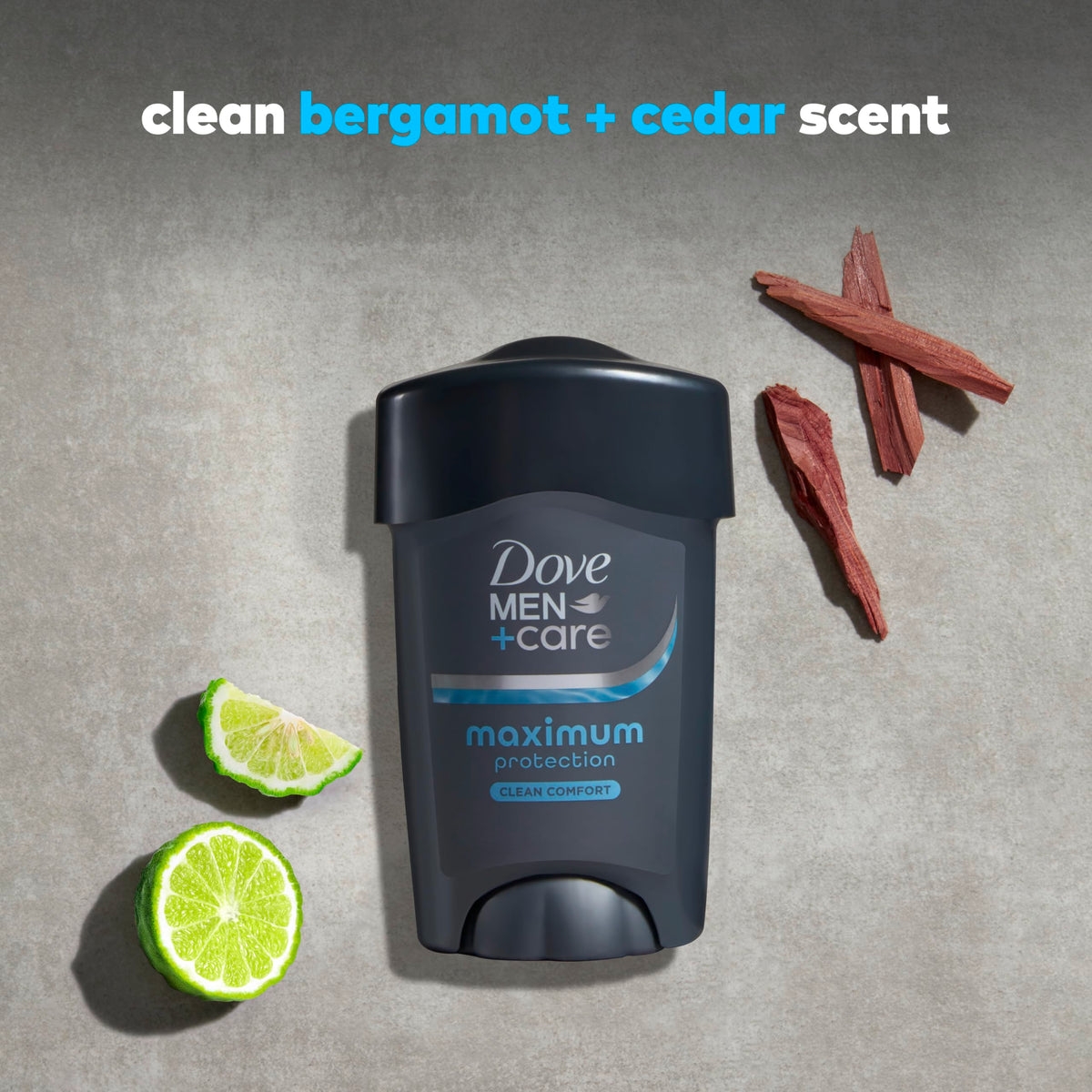 DOVE MEN + CARE Dove Men 96 Hour Maximum Protection Deodorant Clean Comfort – full view