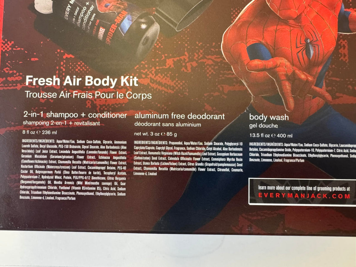 Every Man Jack Spider Man Body Set - Every Man Jack Official Imagery - 7