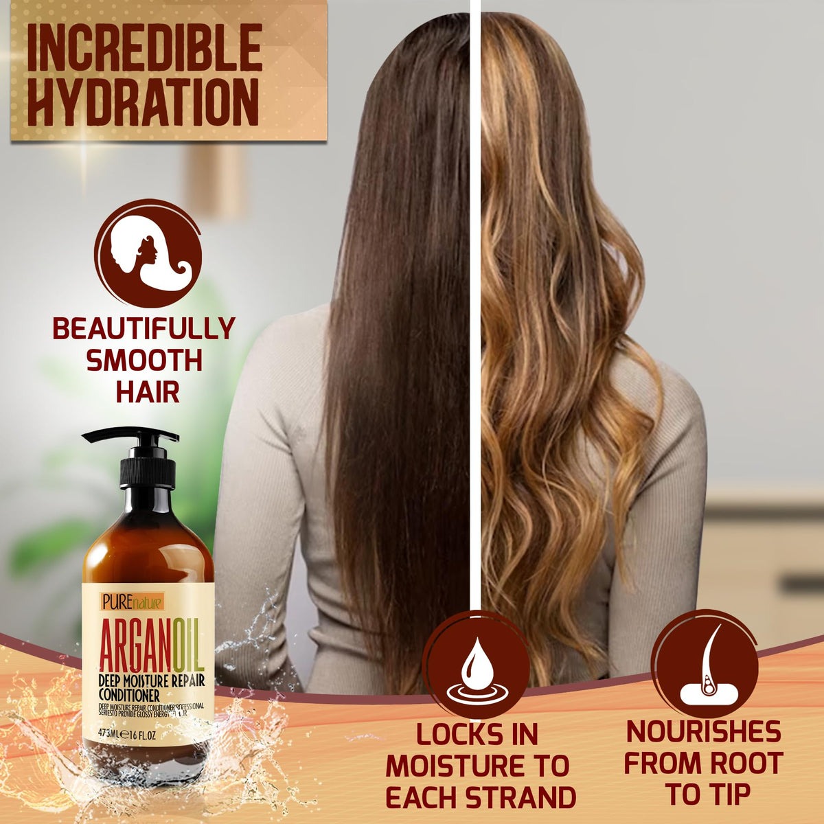 PURE NATURE LUX SPA Moroccan Argan Oil Conditioner – full view
