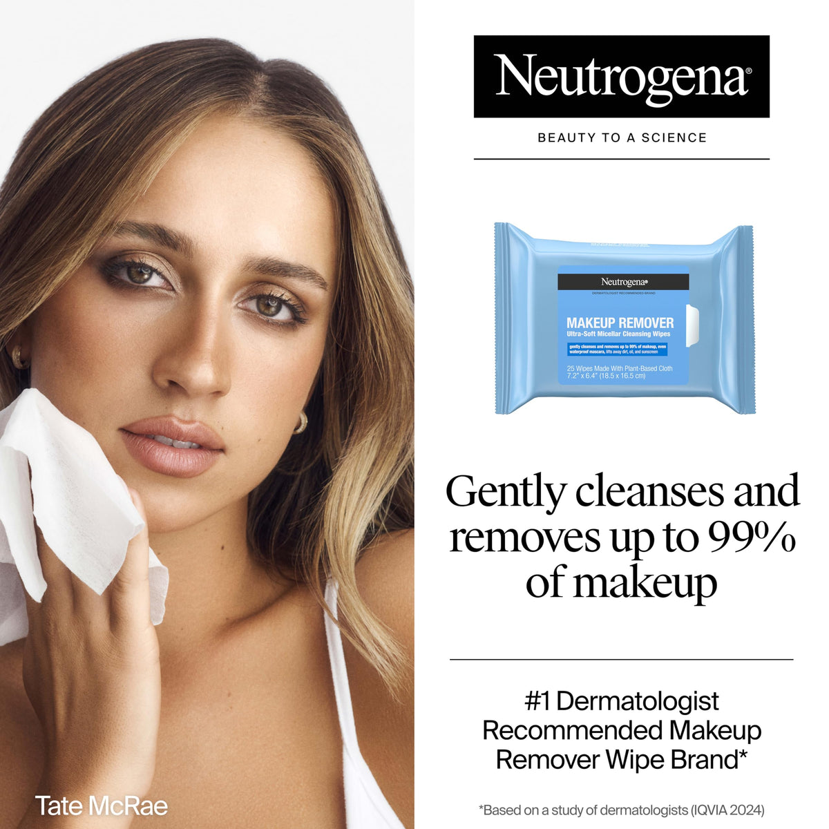 Neutrogena Day Night Facial Cleansing Wipes 3 Packs of 25 – close-up detail