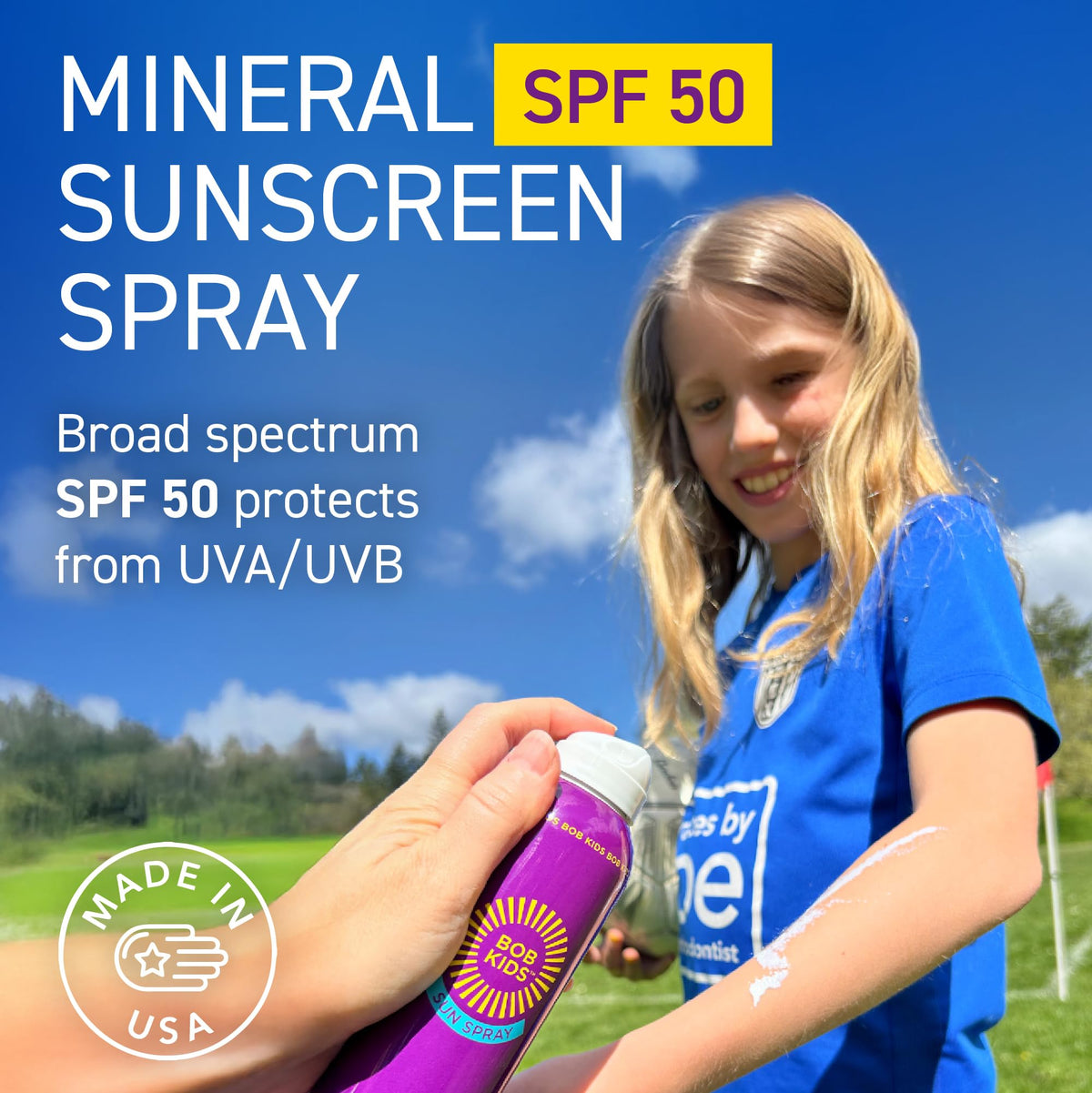 BOB KIDS SPF 50 Sun Spray SPF 30 Brush On Powder Sunscreen - Brush On Block Official Imagery - 3