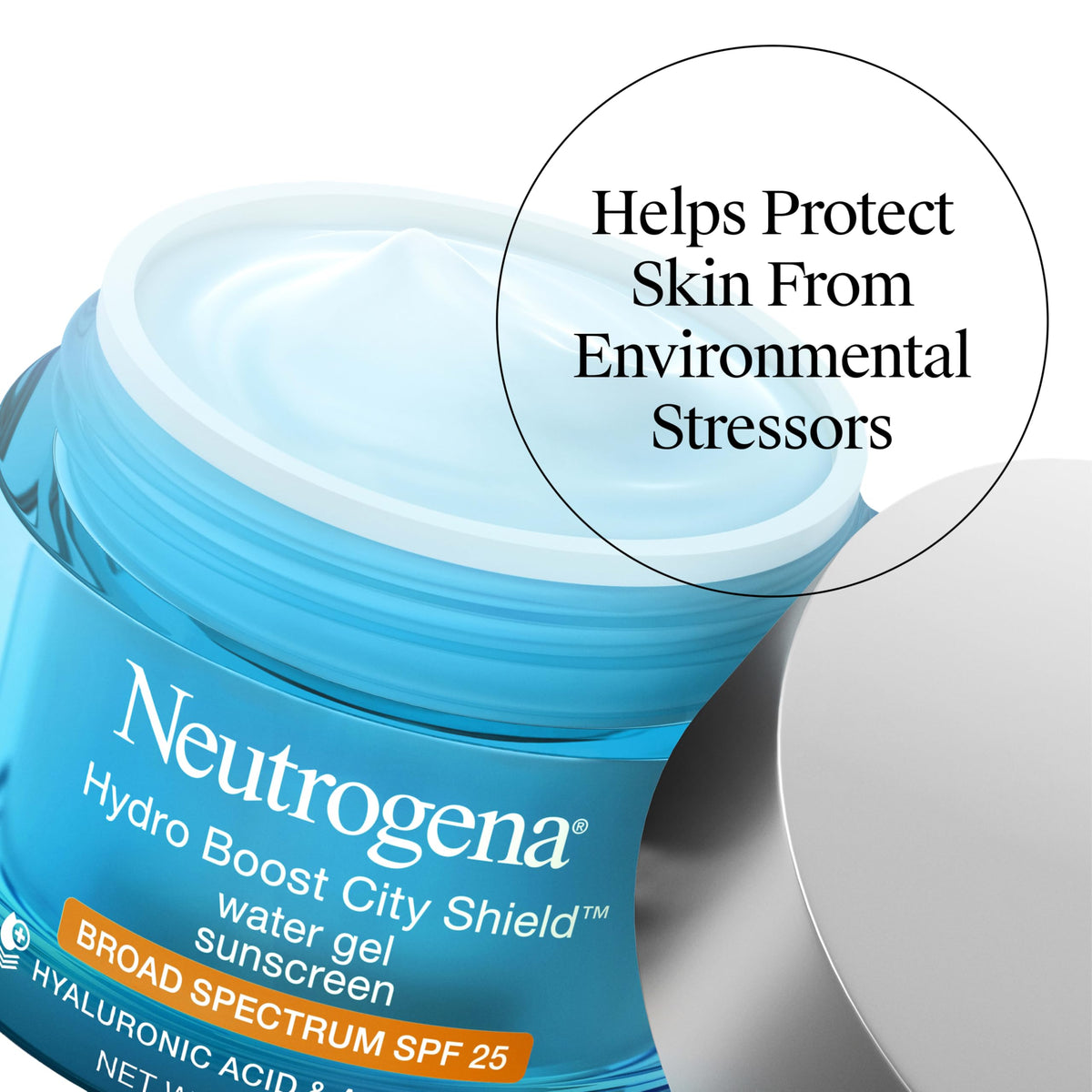 Neutrogena Hydro Boost City Shield Water Gel Face – packaging and label