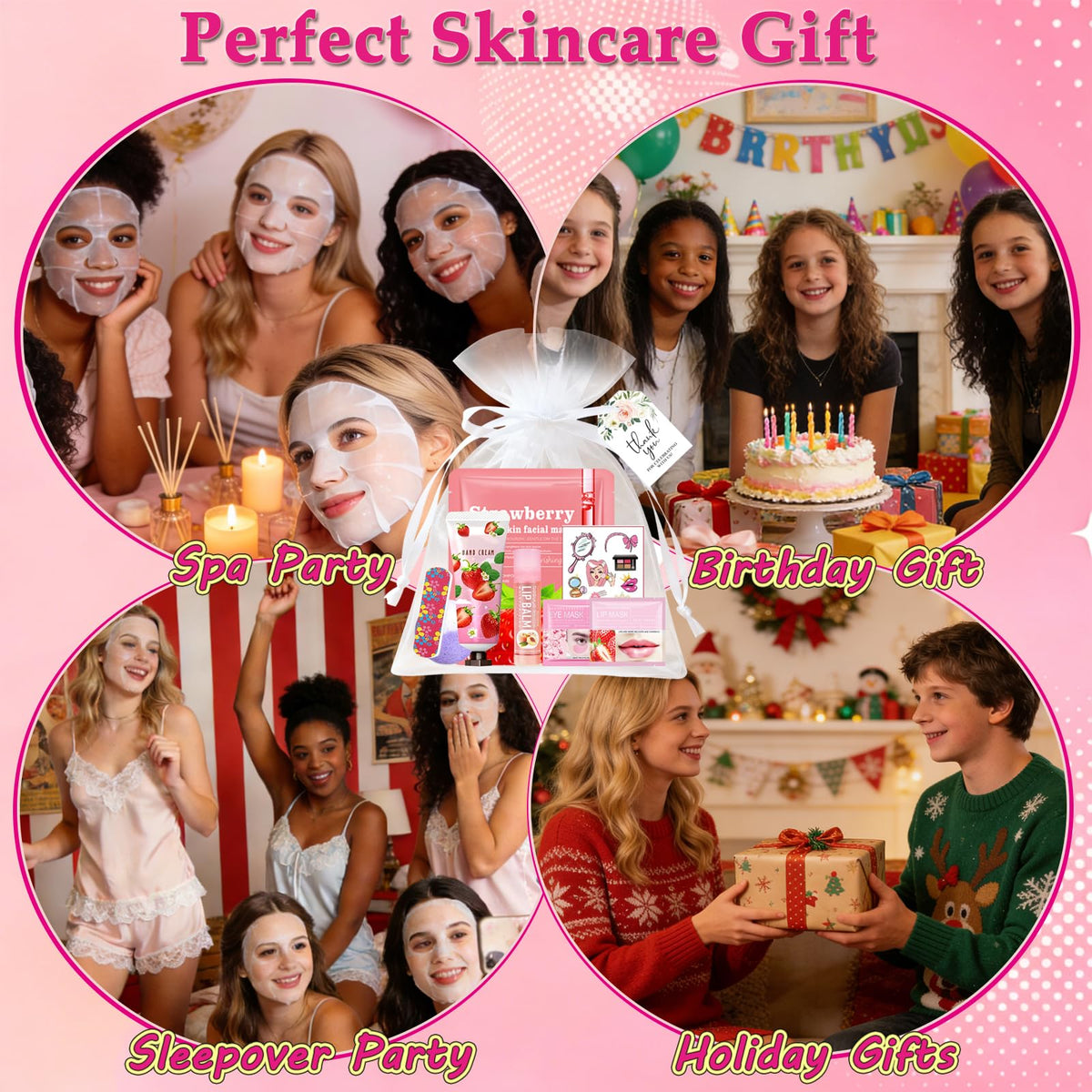 252 PCS Spa Party Supplies for Women Spa Day Favors - UUNZ Official Imagery - 8