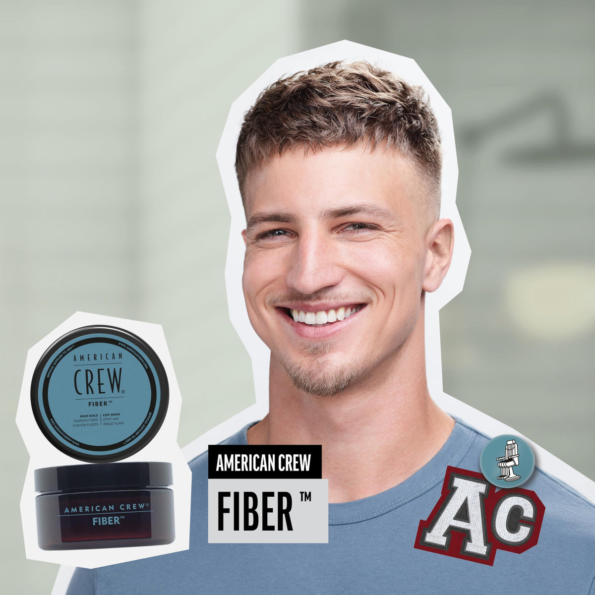 American Crew Men s Hair Fiber High Hold Low Shine 1 7 oz – close-up detail