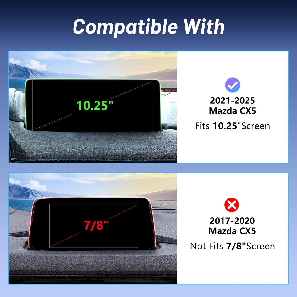 Car Phone Holder for Mazda CX5 MagSafe Car Mount Charger - AAGJJ Official Imagery - 3