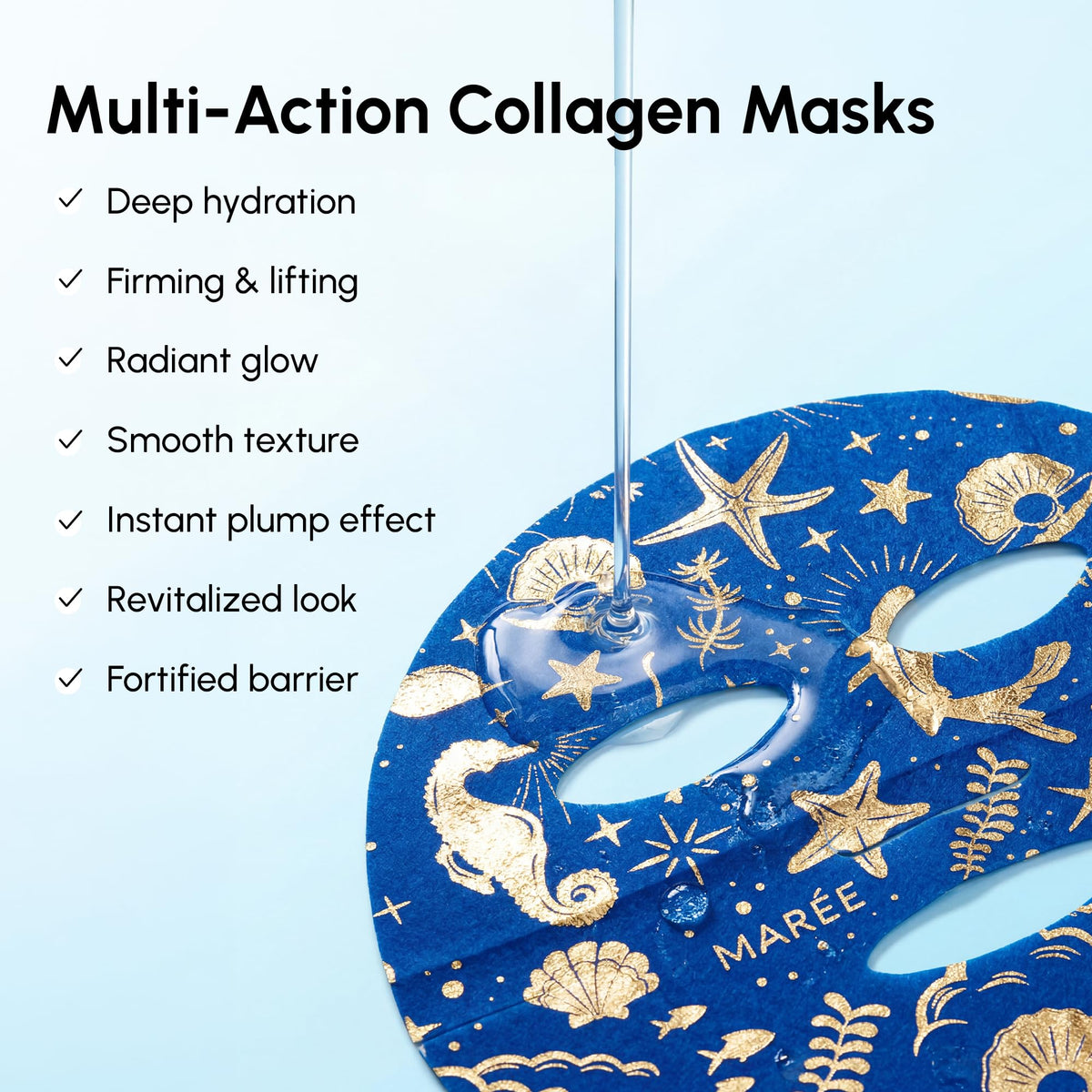 MAREE Collagen Face Masks Skincare Facial Mask with Centella – full view