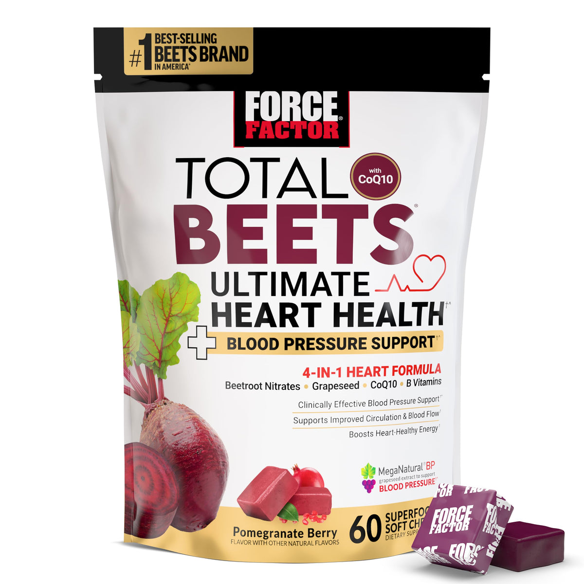 Force Factor Total Beets Ultimate Heart Health for Blood - Force Factor Official Imagery - 2