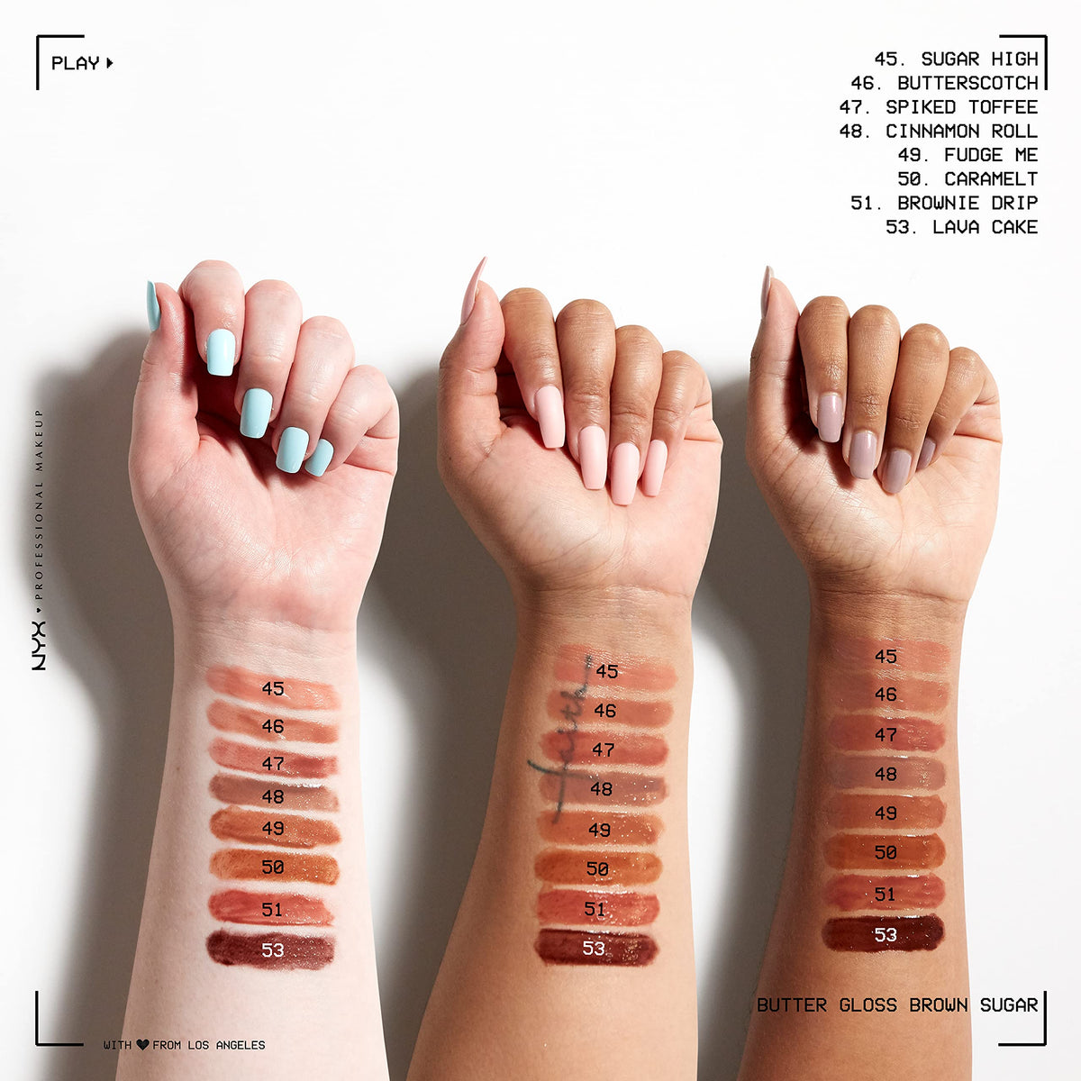 NYX PROFESSIONAL MAKEUP Butter Gloss Brown Sugar Non Sticky – full view