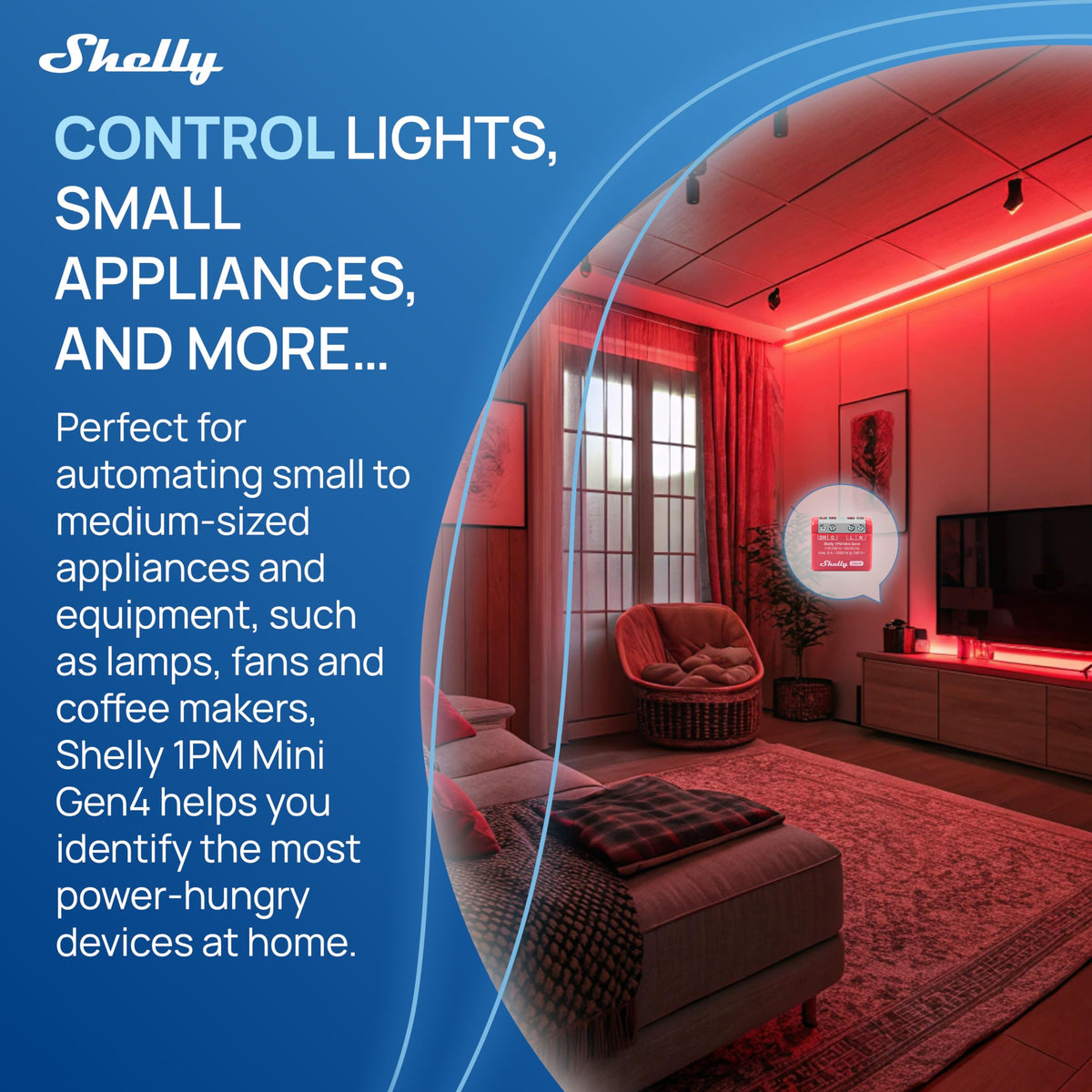 Shelly 1PM Mini Gen4 Smart Switch Wi Fi Matter Zigbee 1 - Shelly Official Imagery - 8