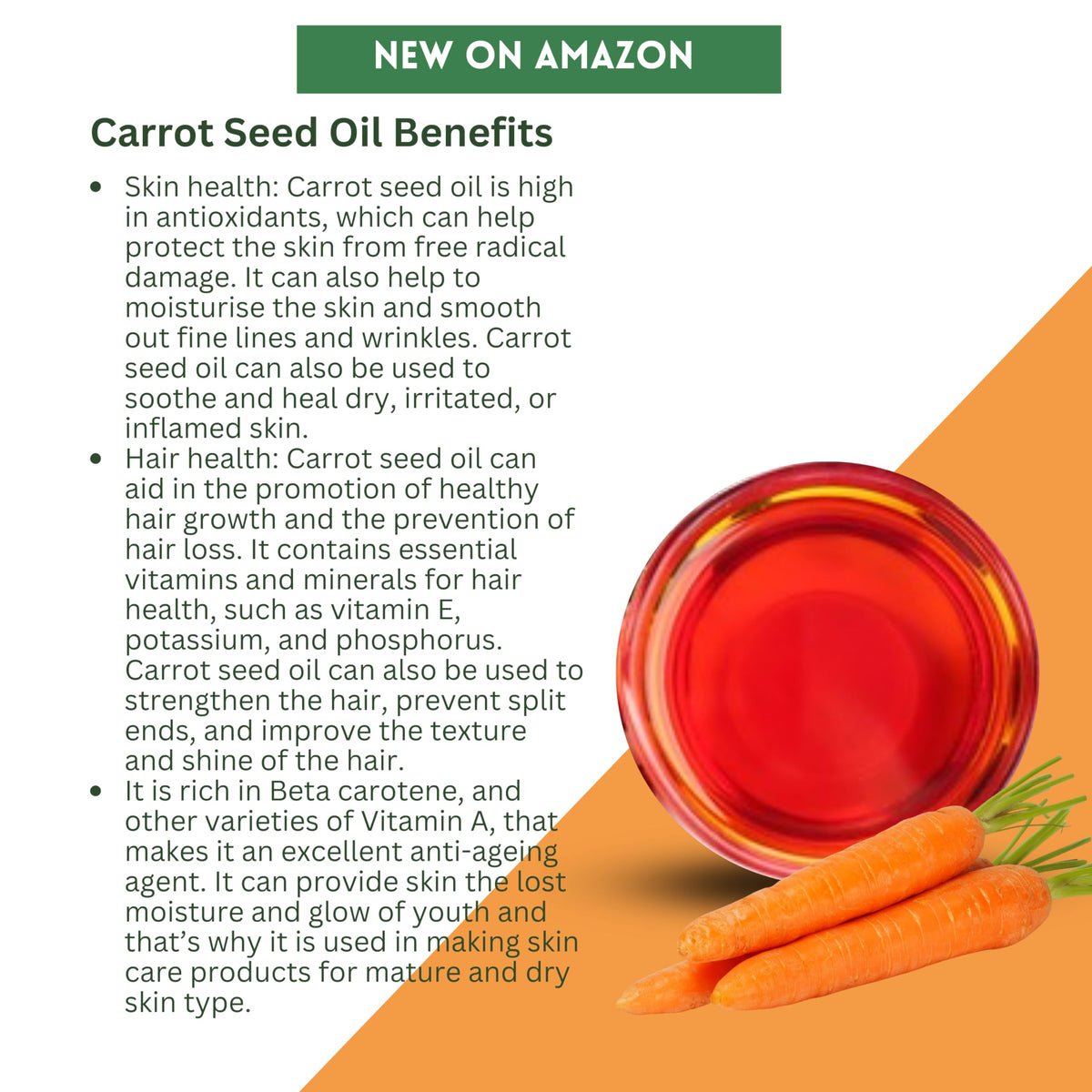 SULU ORGANICS Carrot Seed Oil USDA Organic Cold Pressed - SULU ORGANICS Official Imagery - 4