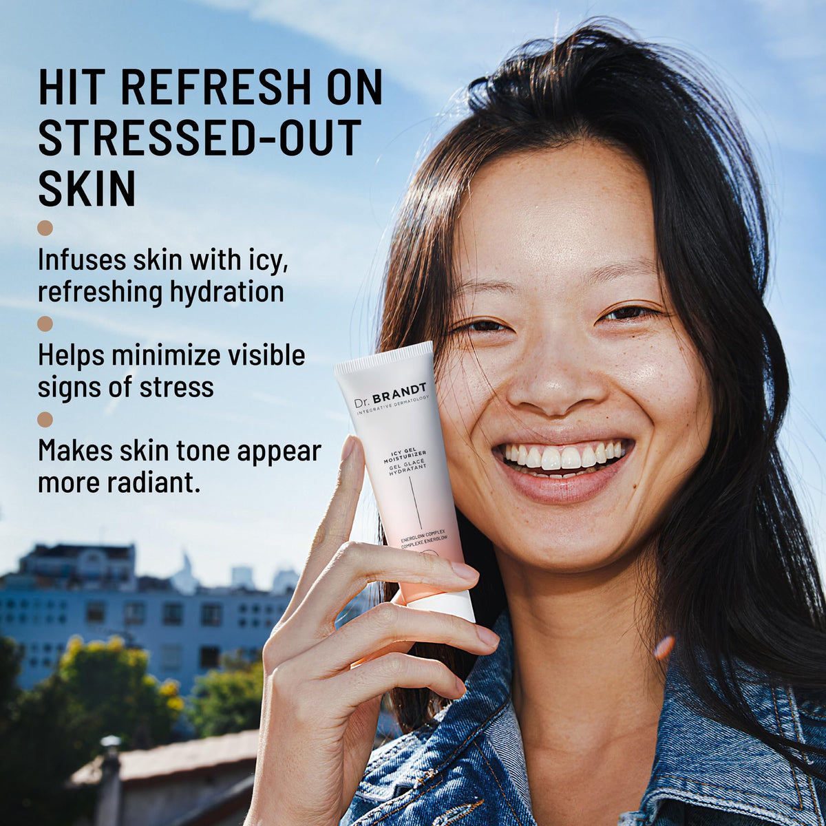 Dr Brandt iD STRESS Icy Gel Moisturizer - Dr. Brandt Skincare Official Imagery - 6