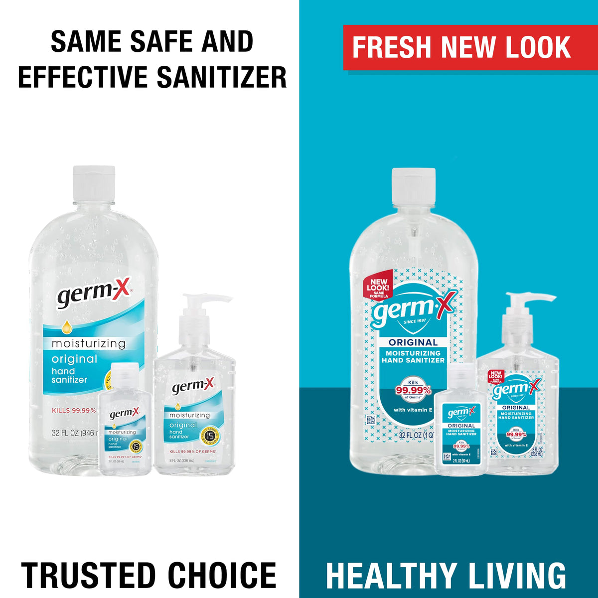 Germ X Original Hand Sanitizer 8 Fl Oz Less Drying - Germ-X Official Imagery - 6