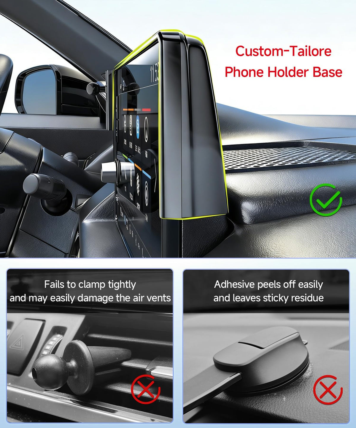 Qi2 2 25W Wireless Charger Car Phone Mount for Chevrolet - MaserWeller Official Imagery - 6
