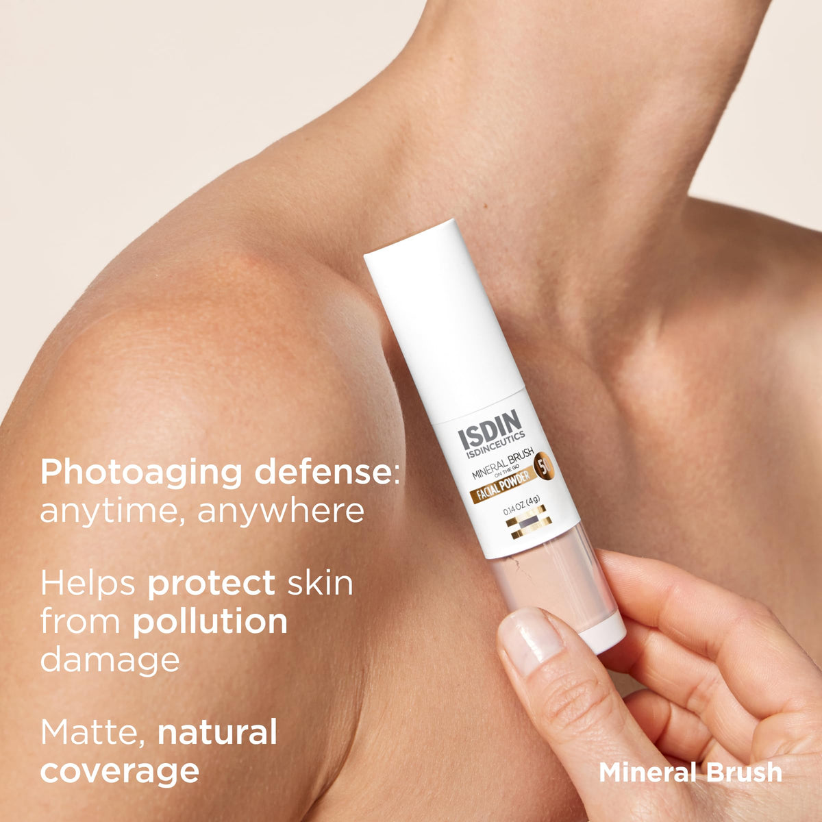 ISDIN Isdinceutics Mineral Brush On Facial Powder 0 14 oz - Premium Selection Official Imagery - 4