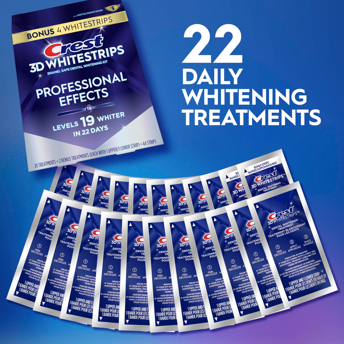 Crest Teeth Whitening Strips Crest 3D Whitestrips - Crest Official Imagery - 4