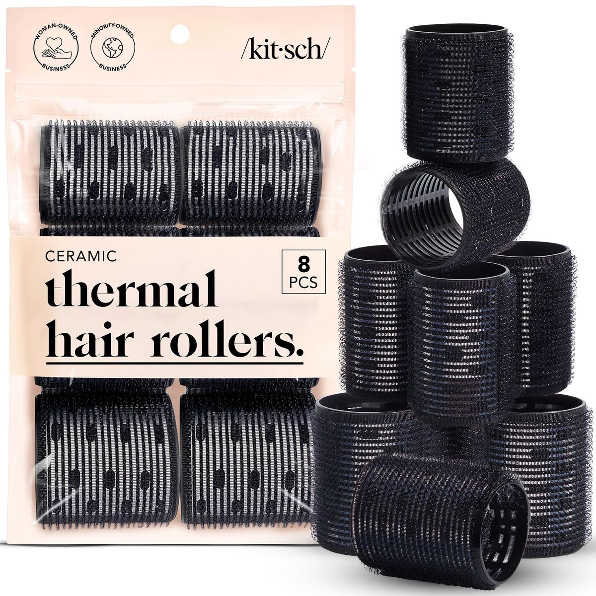 Kitsch Ceramic Hair Rollers for Women – product photo (Hair Rollers)
