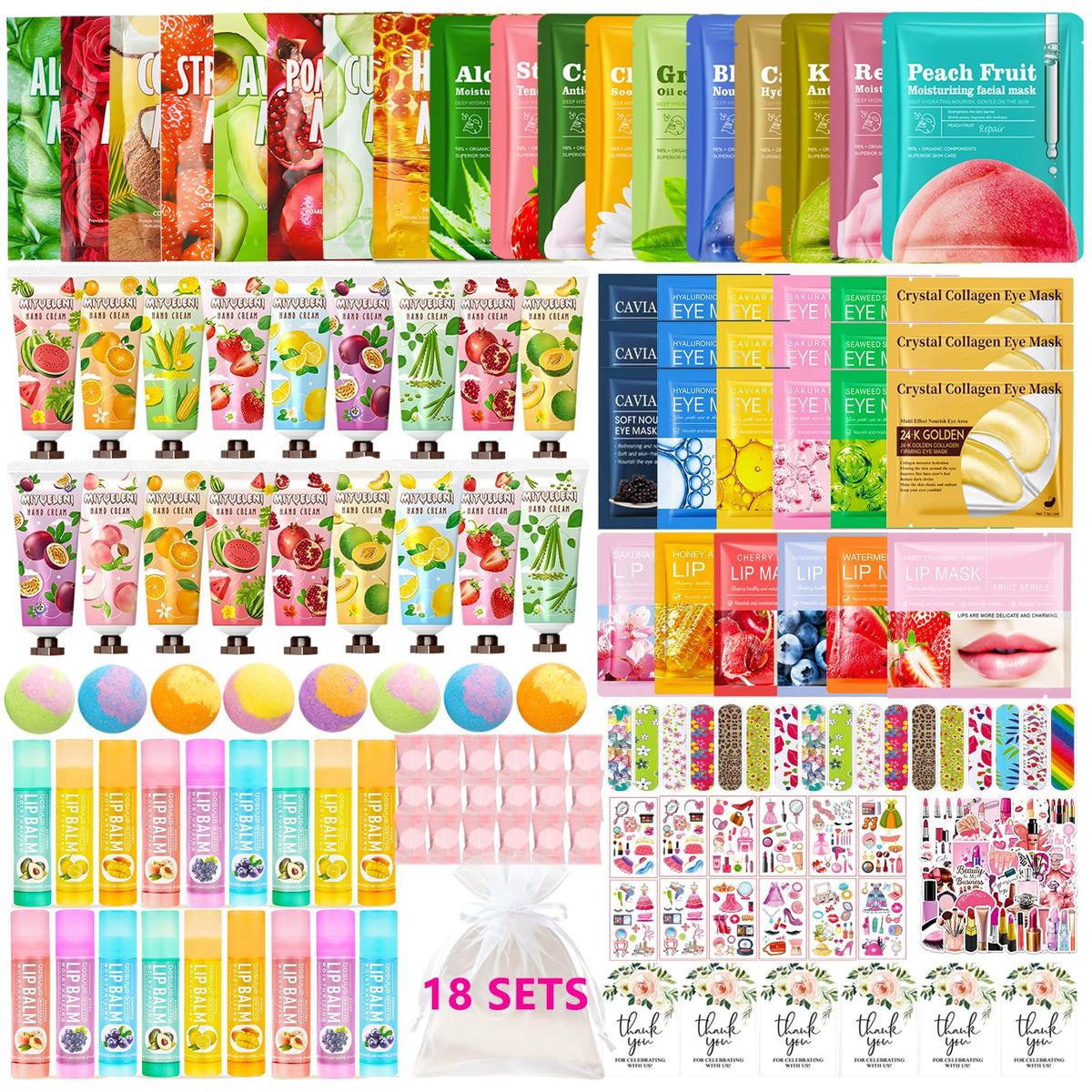 252 PCS Spa Party Supplies for Women Spa Day Favors - UUNZ Official Imagery - 2