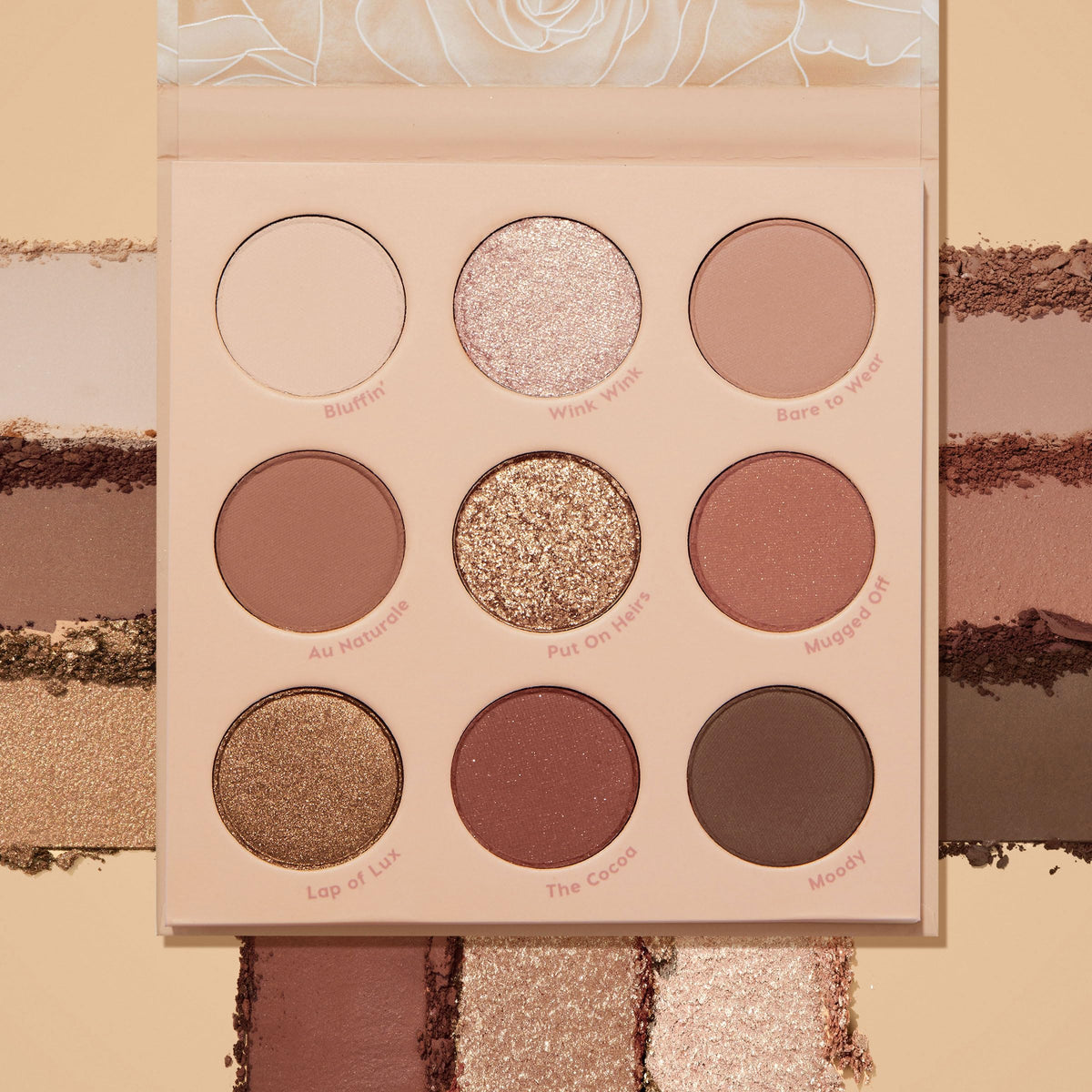 ColourPop Nude Mood Eyeshadow Palette – close-up detail