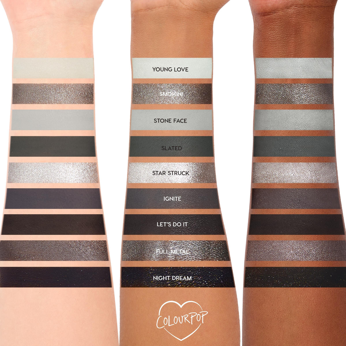 ColourPop Blowin Smoke Eyeshadow Palette – packaging and label