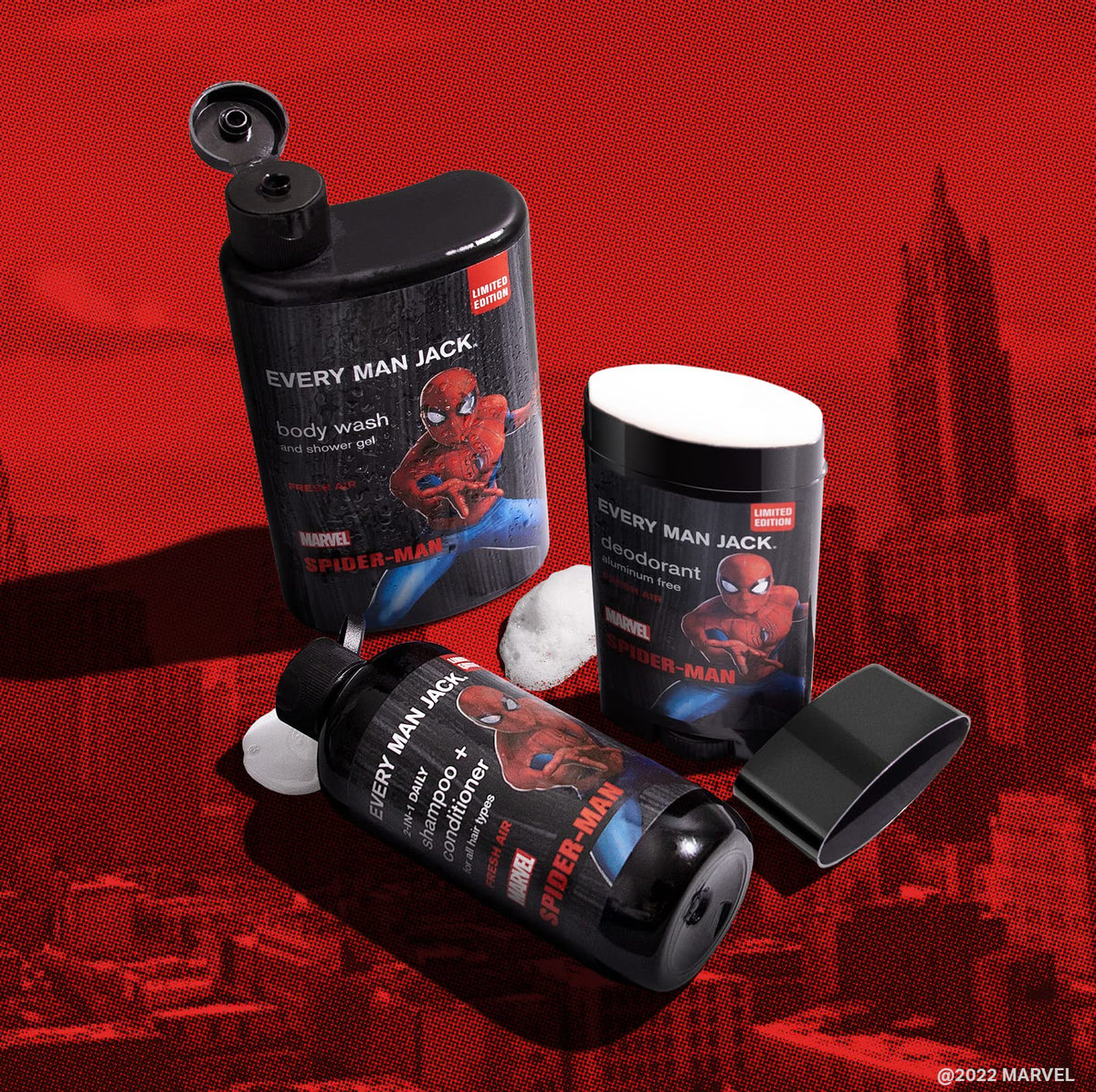 Every Man Jack Spider Man Body Set - Every Man Jack Official Imagery - 4