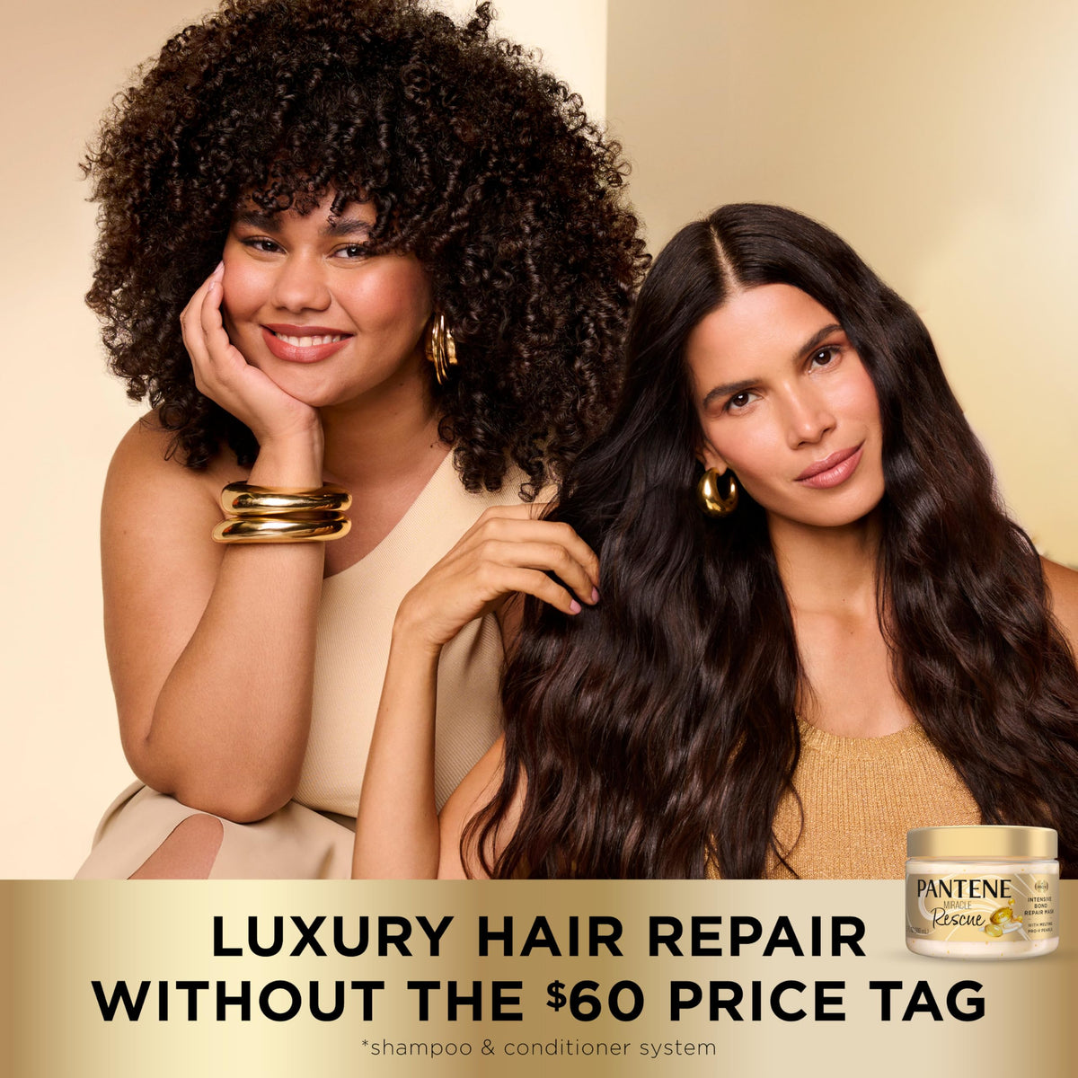 Pantene Miracle Rescue Hair Mask Intensive Bond Repair with – back view and specifications