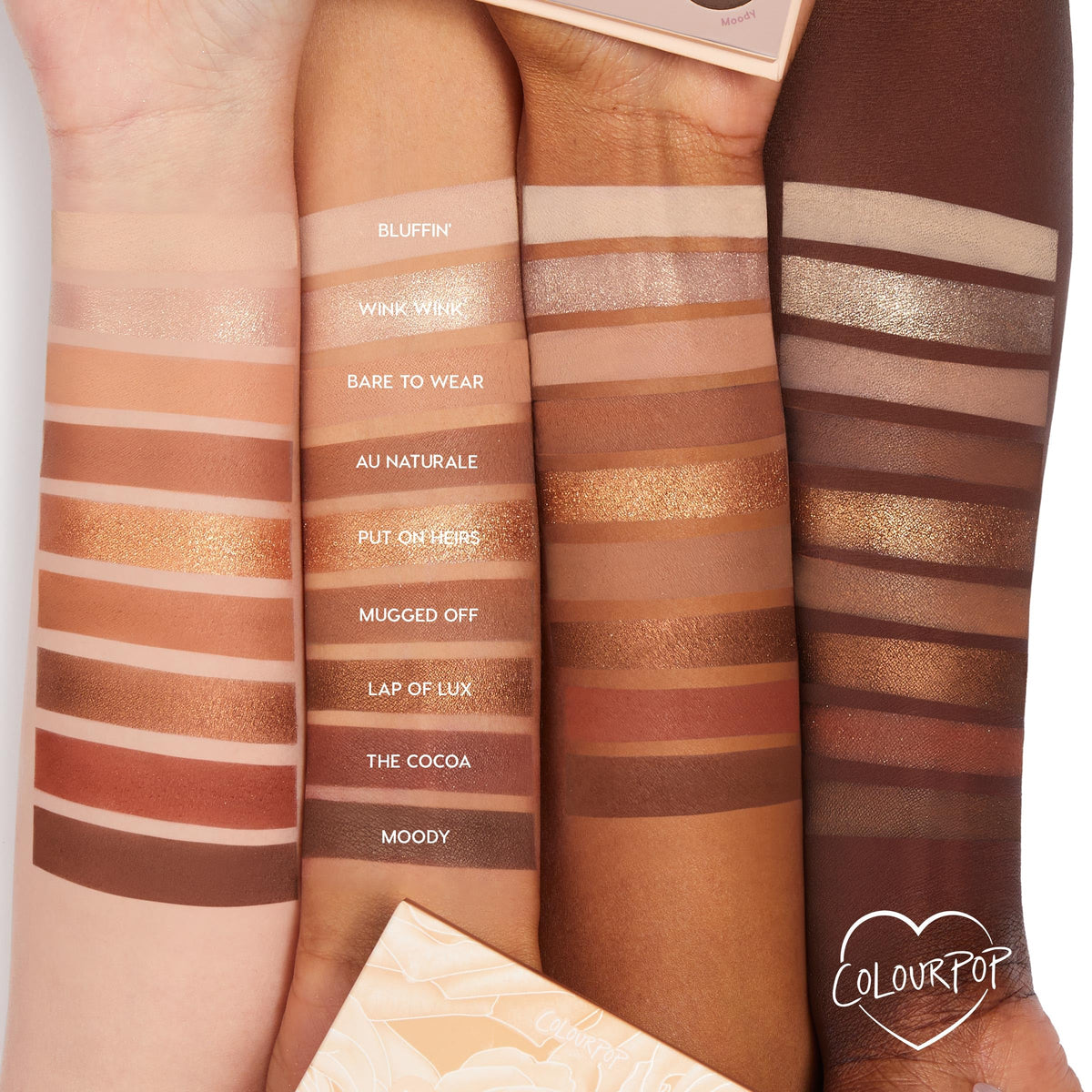 ColourPop Nude Mood Eyeshadow Palette – packaging and label