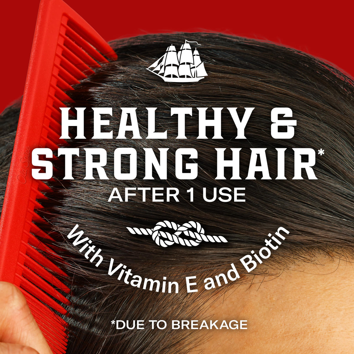 Old Spice Mens Hair Pomade Healthy Strong with Vitamin E – full view