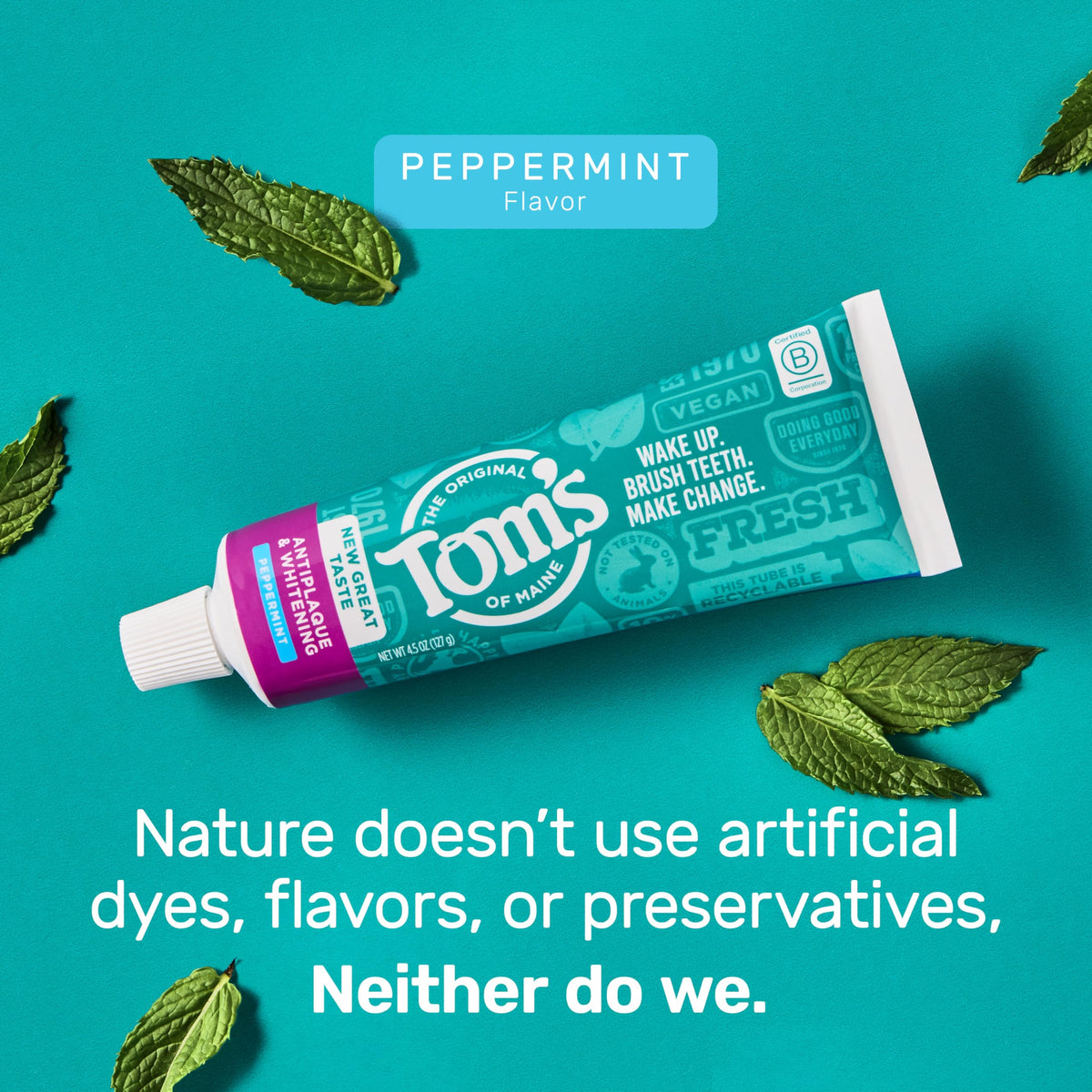 Tom's of Maine Tom s of Maine Antiplaque and Whitening Toothpaste – alternate angle