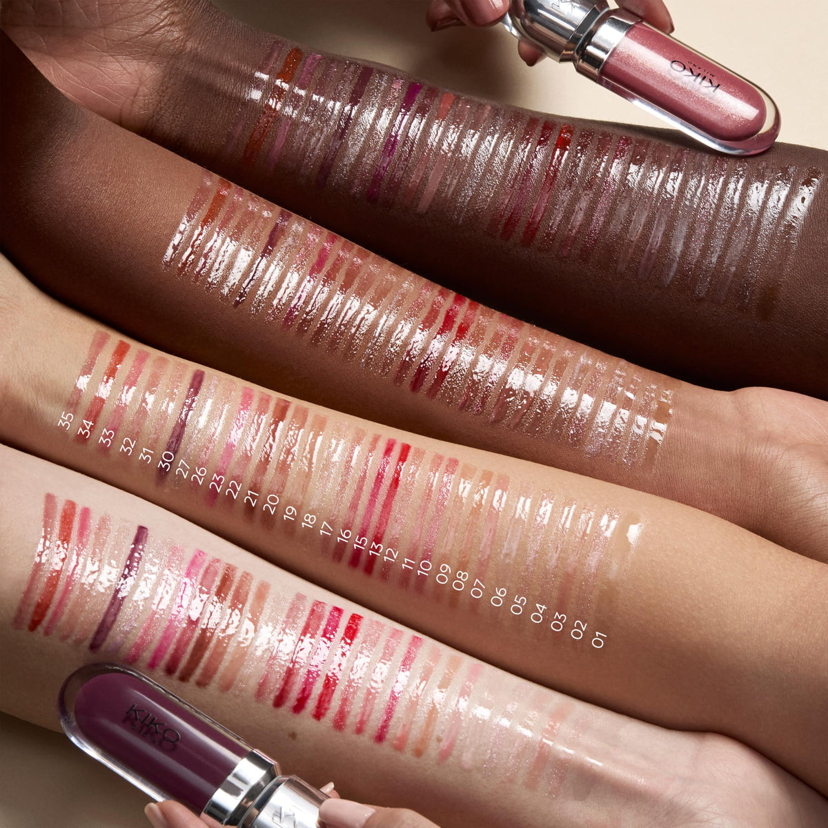 Premium Selection Kiko Milano 3D Hydra Lip Gloss Hydrating Lipgloss – back view and specifications