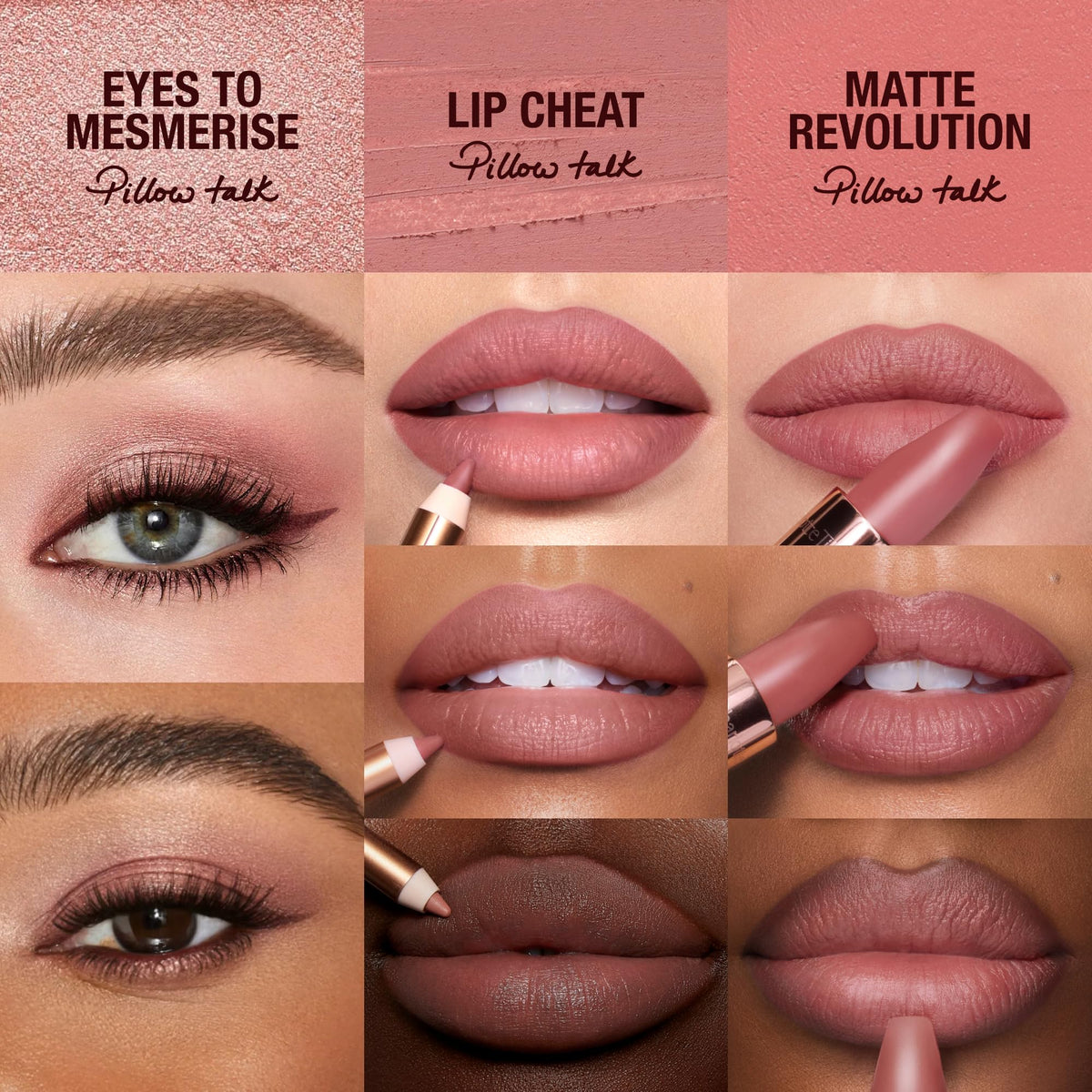 Charlotte Tilbury Pillow Talk Icons On The Go 3 Piece Makeup - Premium Selection Official Imagery - 4