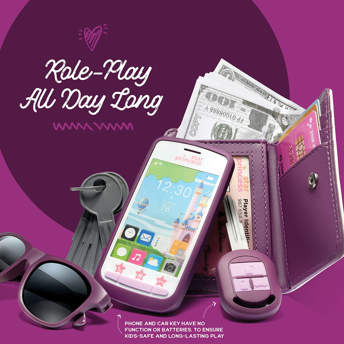 Play Purse for Little Girls - Star Princess Official Imagery - 6