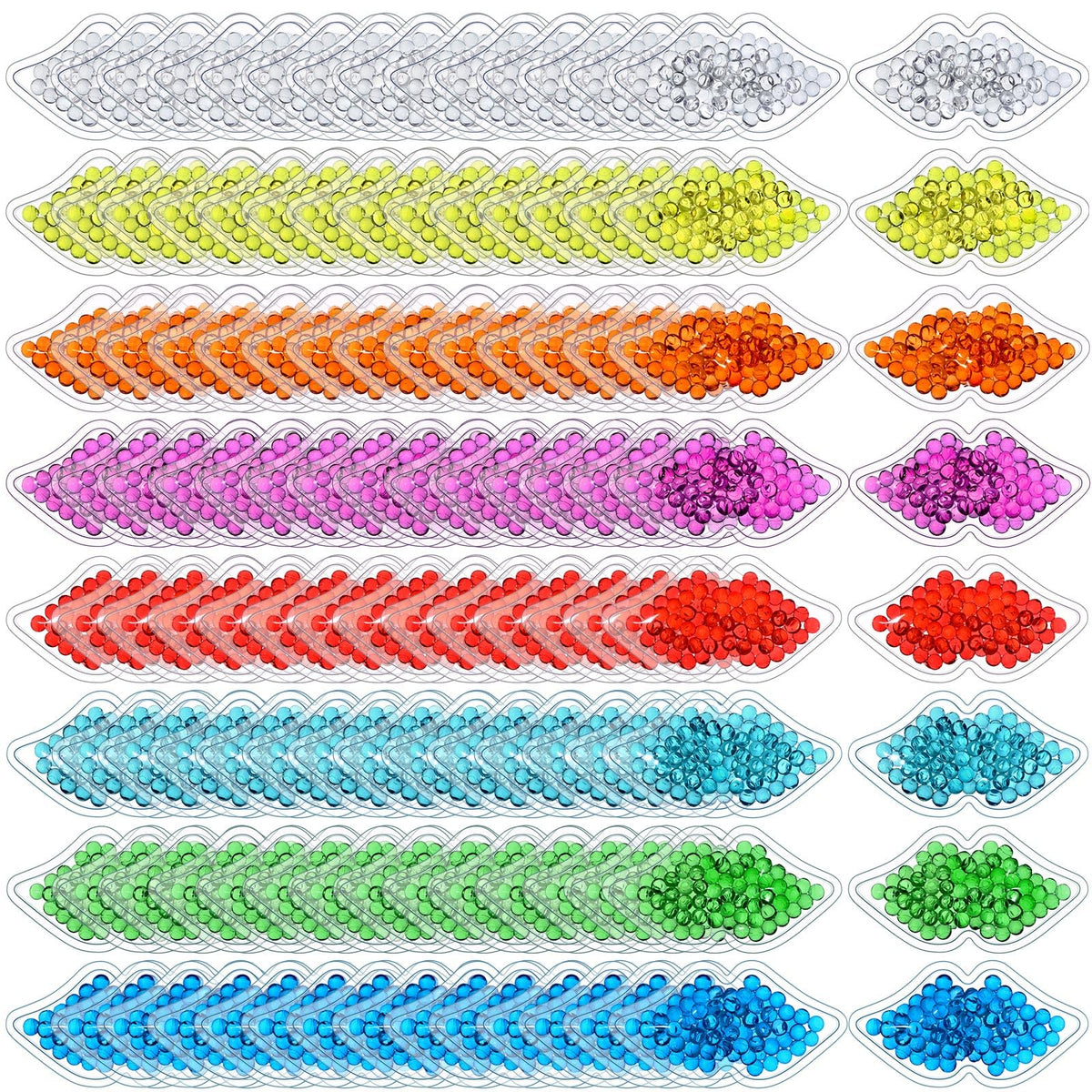 TrelaCo 120 Pcs Mini Lip Ice Pack Bulk Reusable Portable - TrelaCo Official Imagery - 2