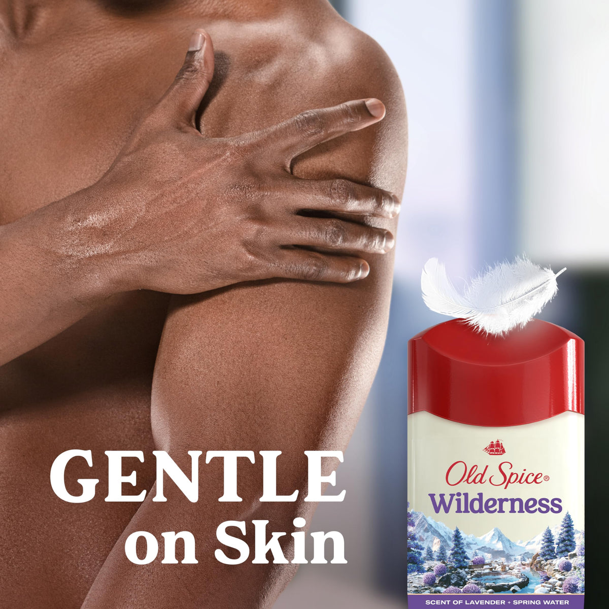 Old Spice Antiperspirant Deodorant for Men Wilderness 2 6 oz – back view and specifications