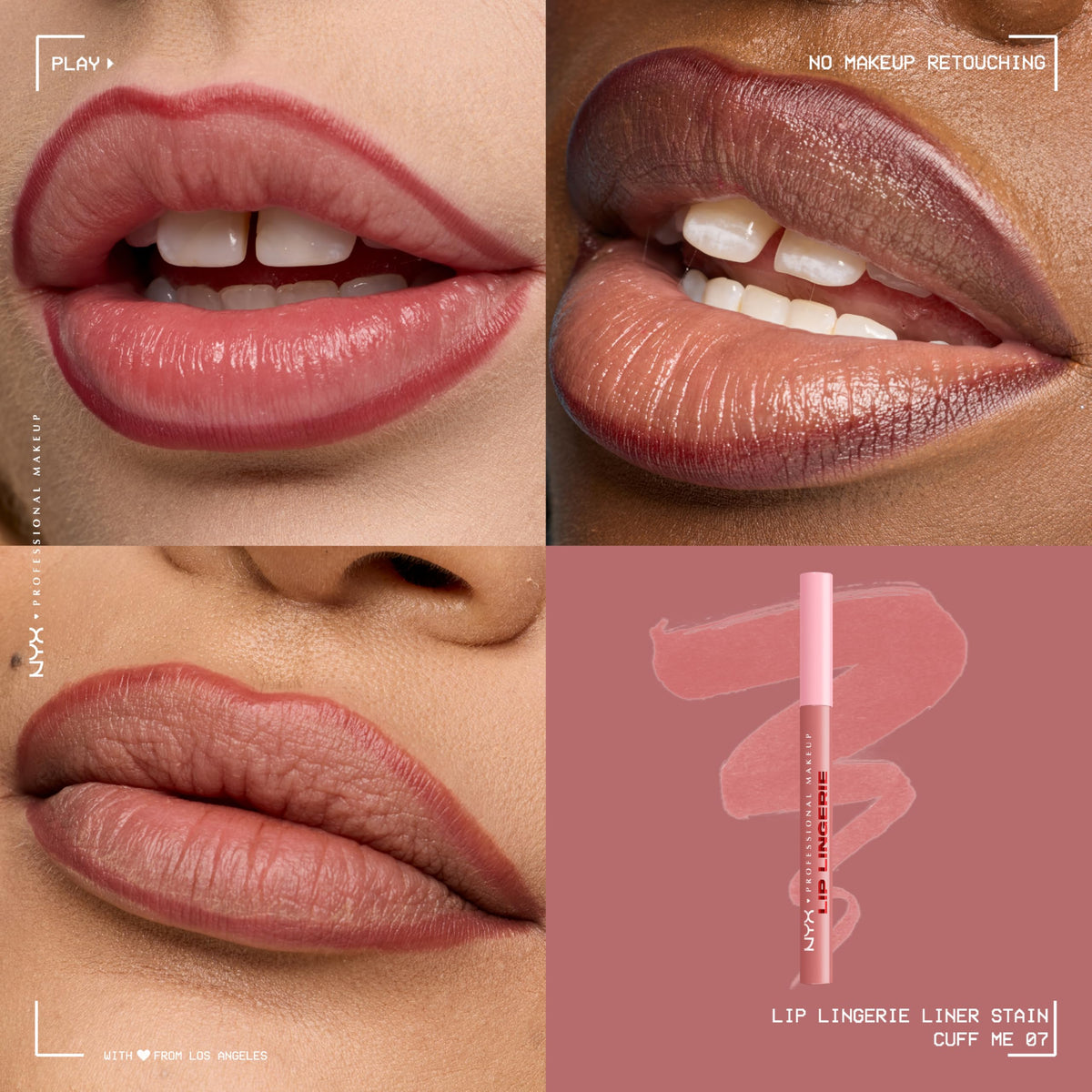 NYX PROFESSIONAL MAKEUP Lip Lingerie Liner Stain Waterproof – packaging and label