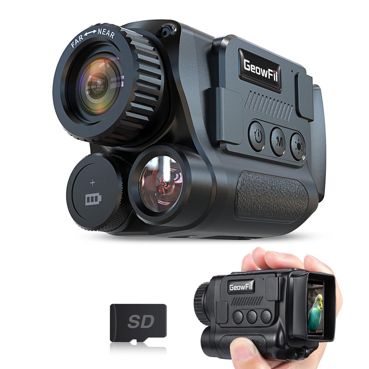 GeowFiiTech Night Vision Monocular 4K Infrared Digital Night