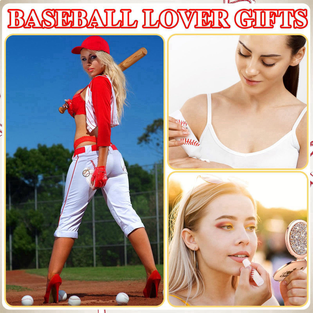 Baseball-Themed Lip Balm Set: 144 Pcs Hand Creams and More for Your Team Spirit by Heigble — view 6