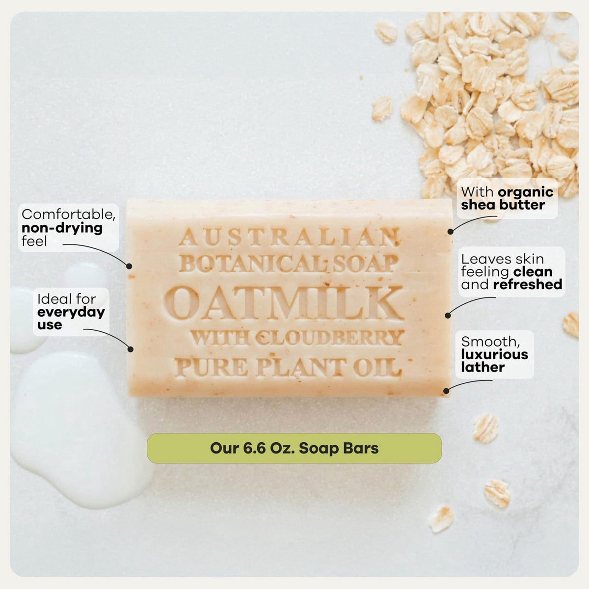 Australian Botanical Soap Oat Milk Cloudberry Bars 6 6 oz — view 7