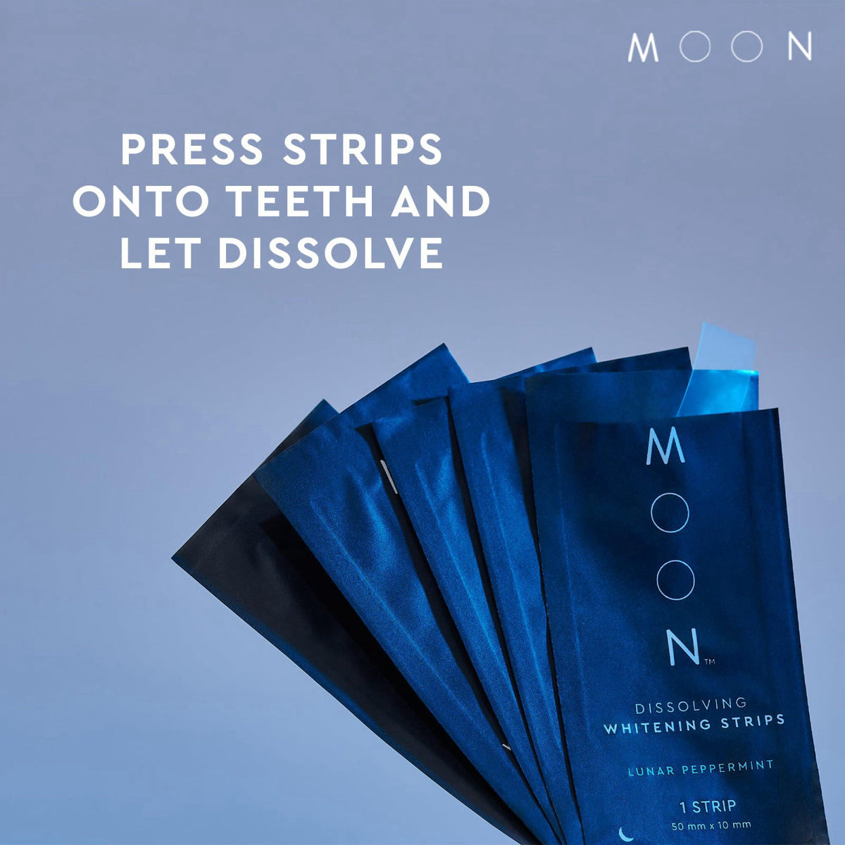 MOON Dissolving Teeth Whitening Strips 56 No Rinse White — view 5