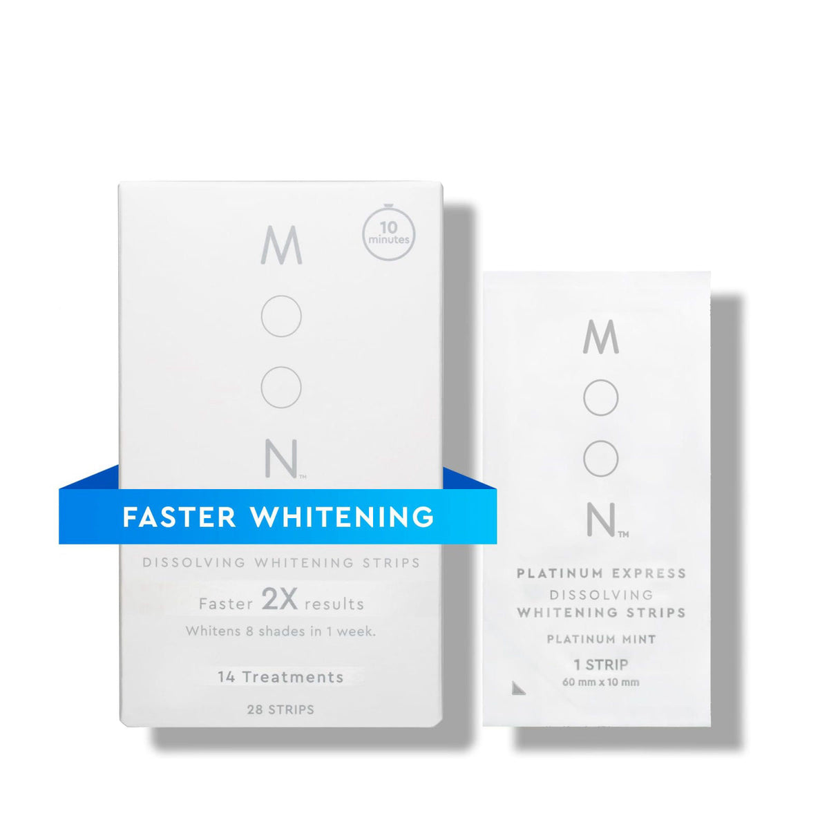 MOON Dissolving Teeth Whitening Strips 28 Platinum Express — view 2