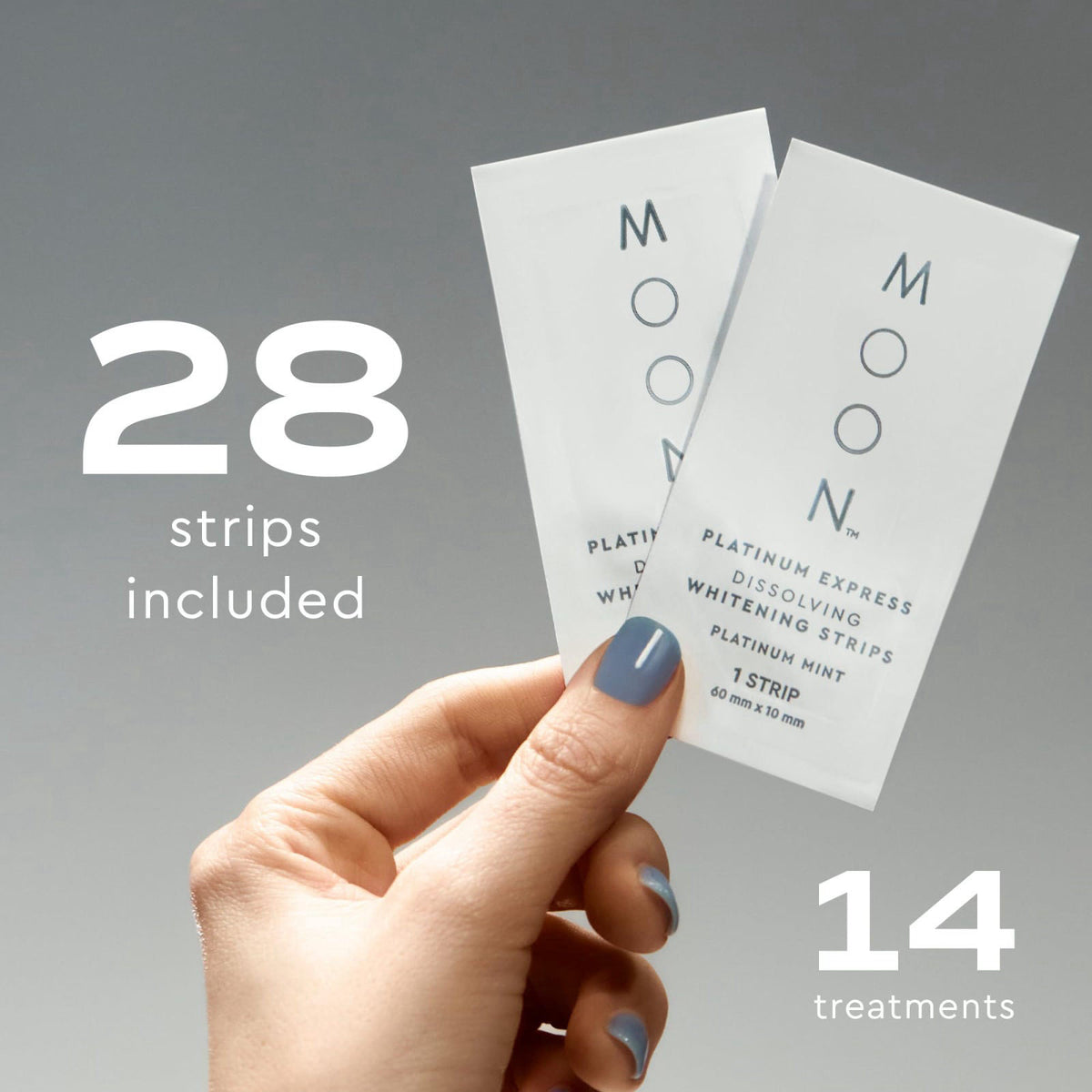MOON Dissolving Teeth Whitening Strips 28 Platinum Express — view 5