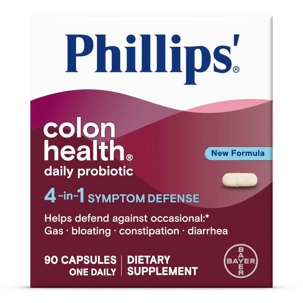 Phillips Colon Health Daily Probiotic Capsules 4 in 1 by Phillips'