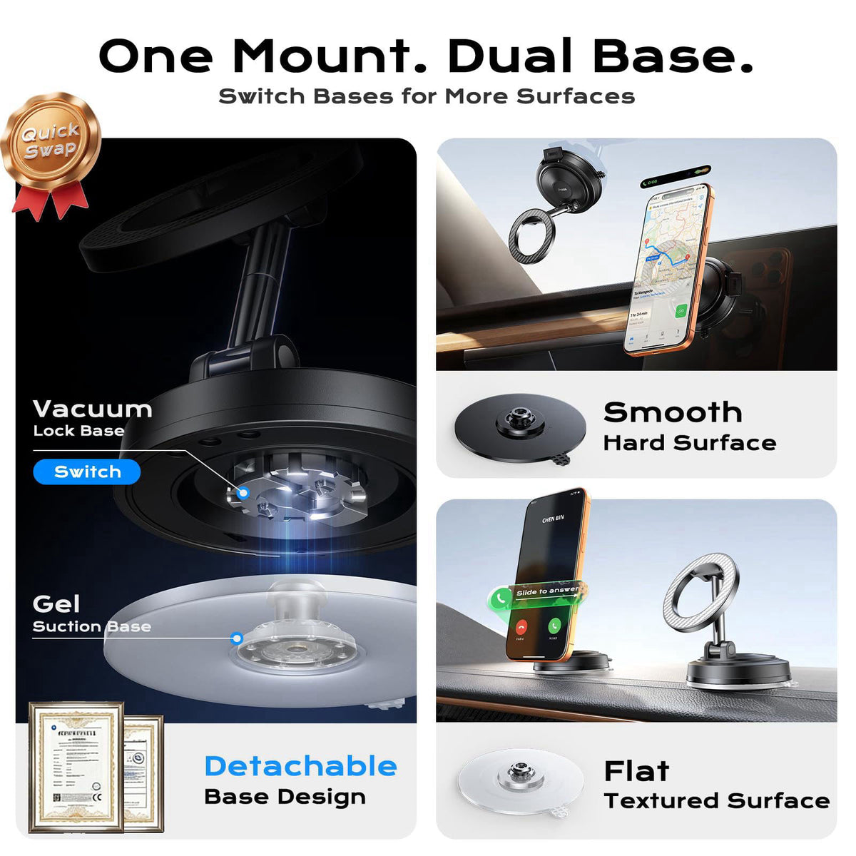 NeverDrop Car Mount for MagSafe 2 Bases for Any Surface by ACMEZING — view 3