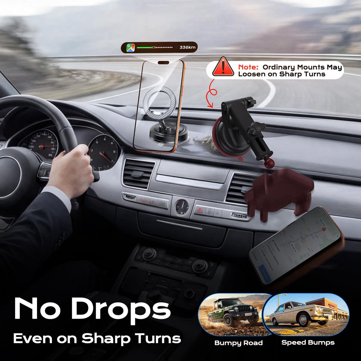 NeverDrop Car Mount for MagSafe 2 Bases for Any Surface by ACMEZING — view 4