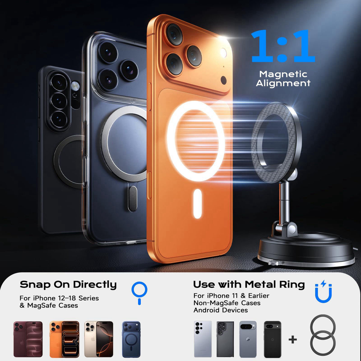 NeverDrop Car Mount for MagSafe 2 Bases for Any Surface by ACMEZING — view 7
