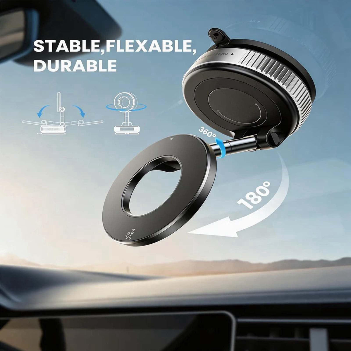 Car Phone Holder for Smart Brabus Foldable Car Phone Mount by Premium Selection — view 3