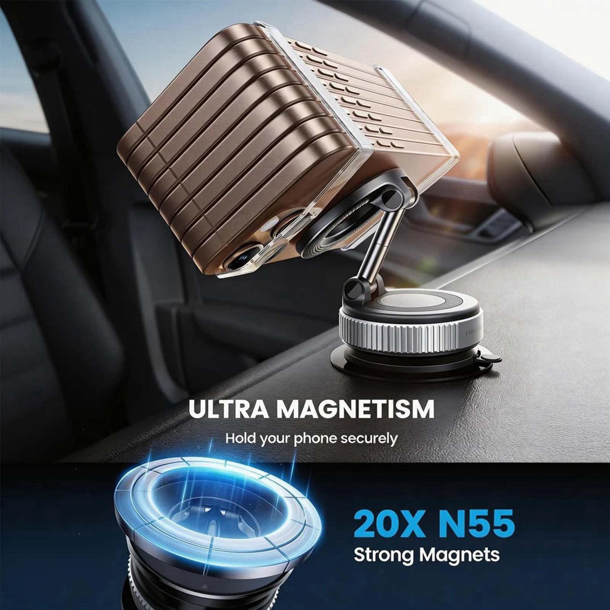 Car Phone Holder for Smart Brabus Foldable Car Phone Mount by Premium Selection — view 7