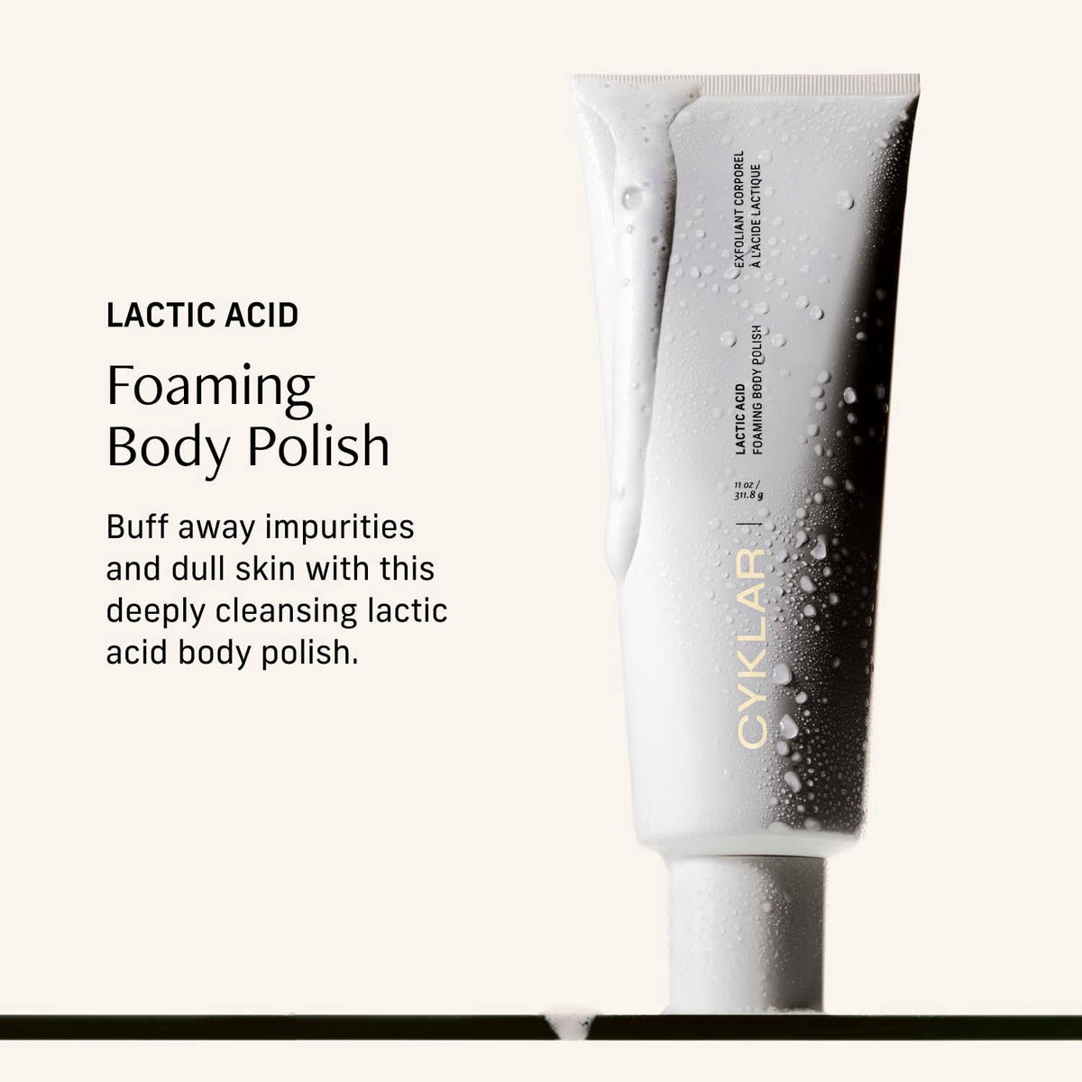 Lactic Acid Body Polish Chemical Exfoliator with AHAs by CYKLAR — view 3