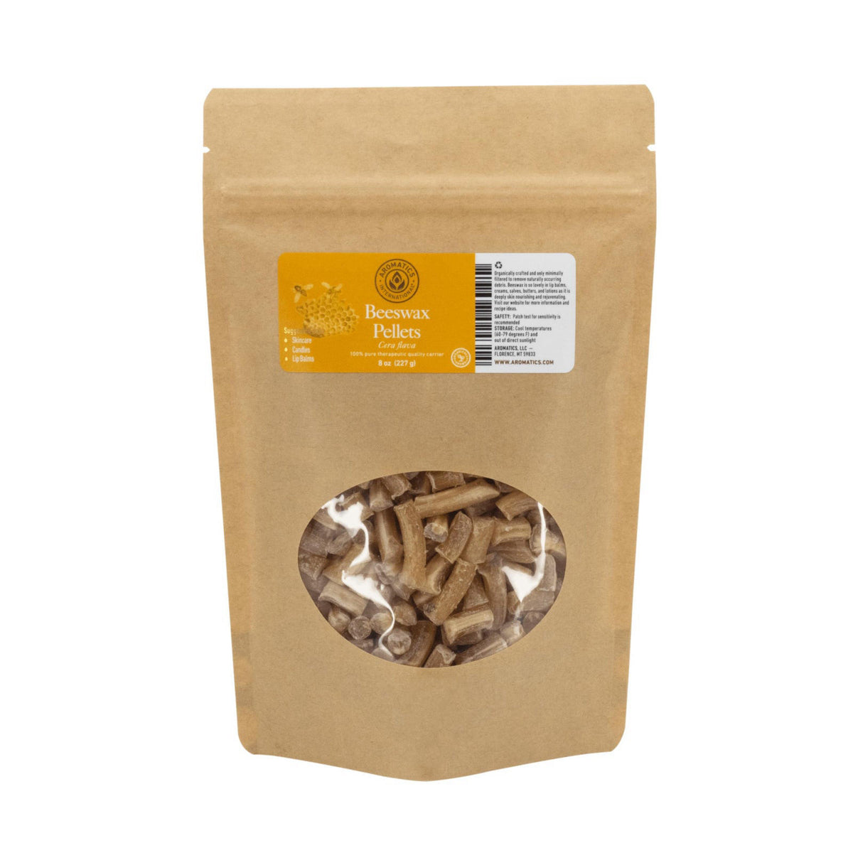 Organically Crafted Beeswax Pellets 8oz Natural Beeswax for by Aromatics International — view 2