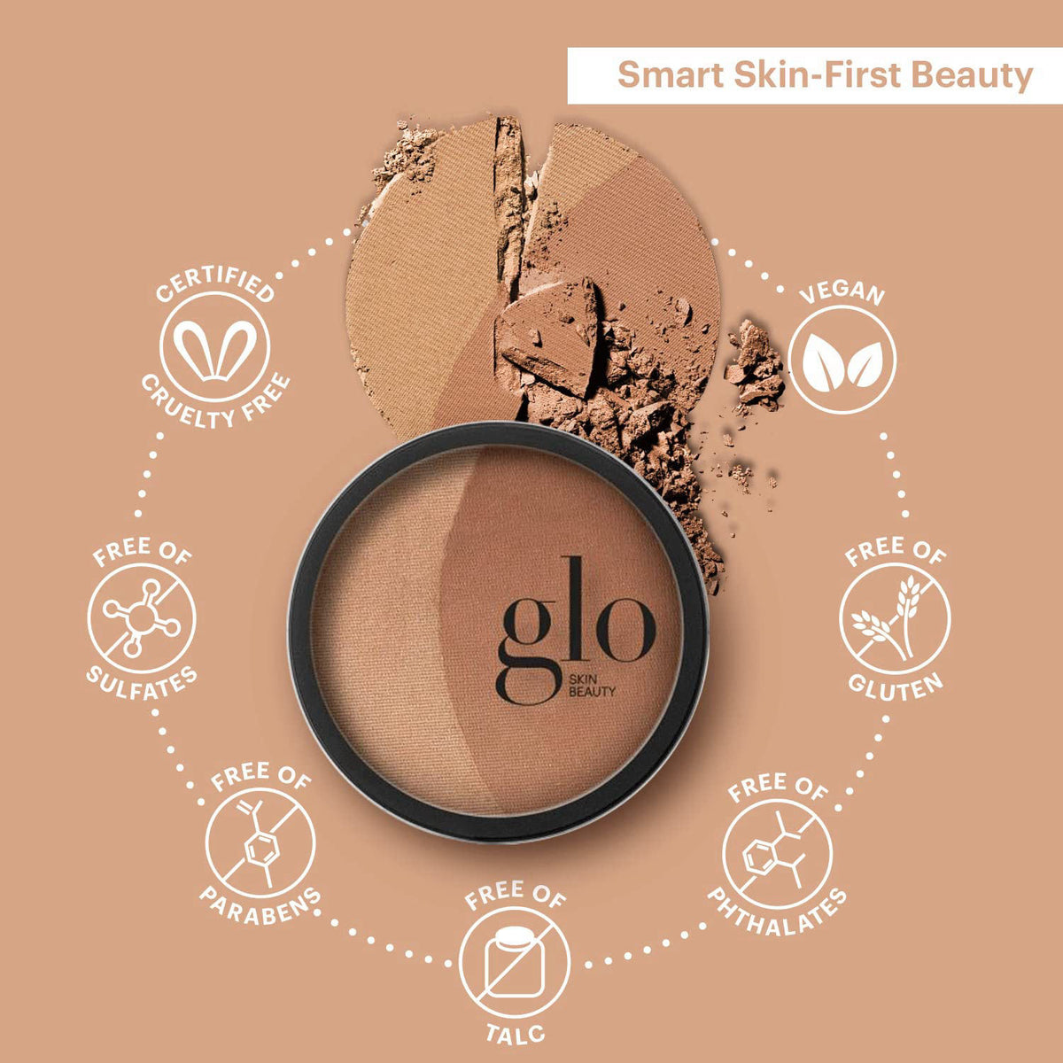 Glo Skin Beauty Bronze Mineral Pressed Powder Bronzer for — view 5