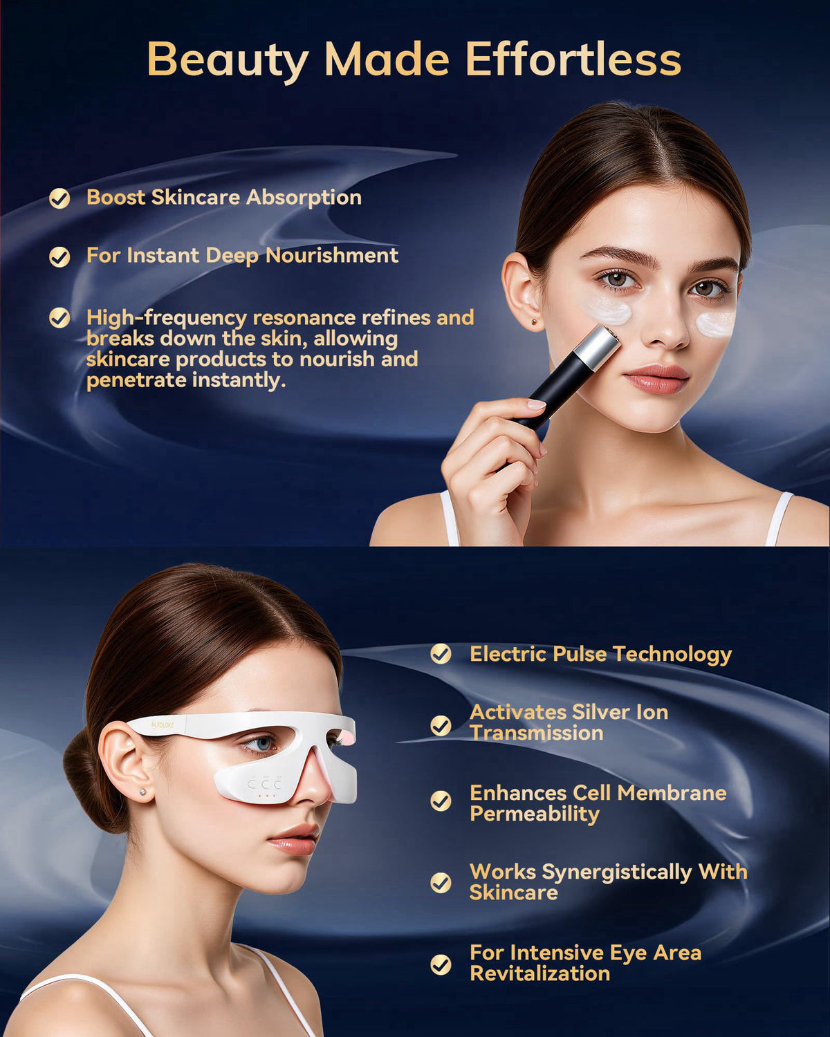 Under Eye Red Light Therapy Device 630nm Treatment of Eye by FOLOKE — view 5